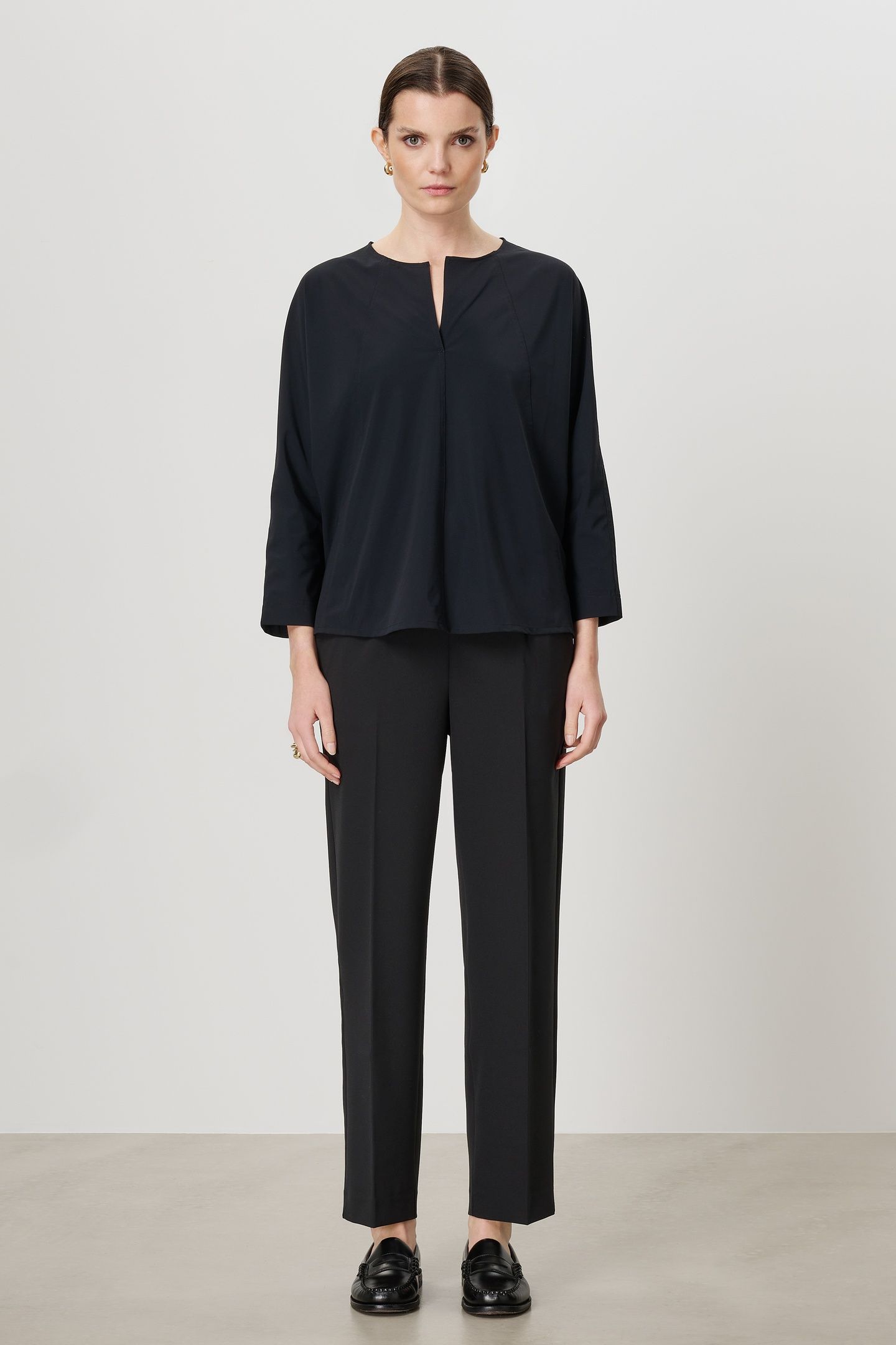 REC POLY CHINO PANTS BLACK 1