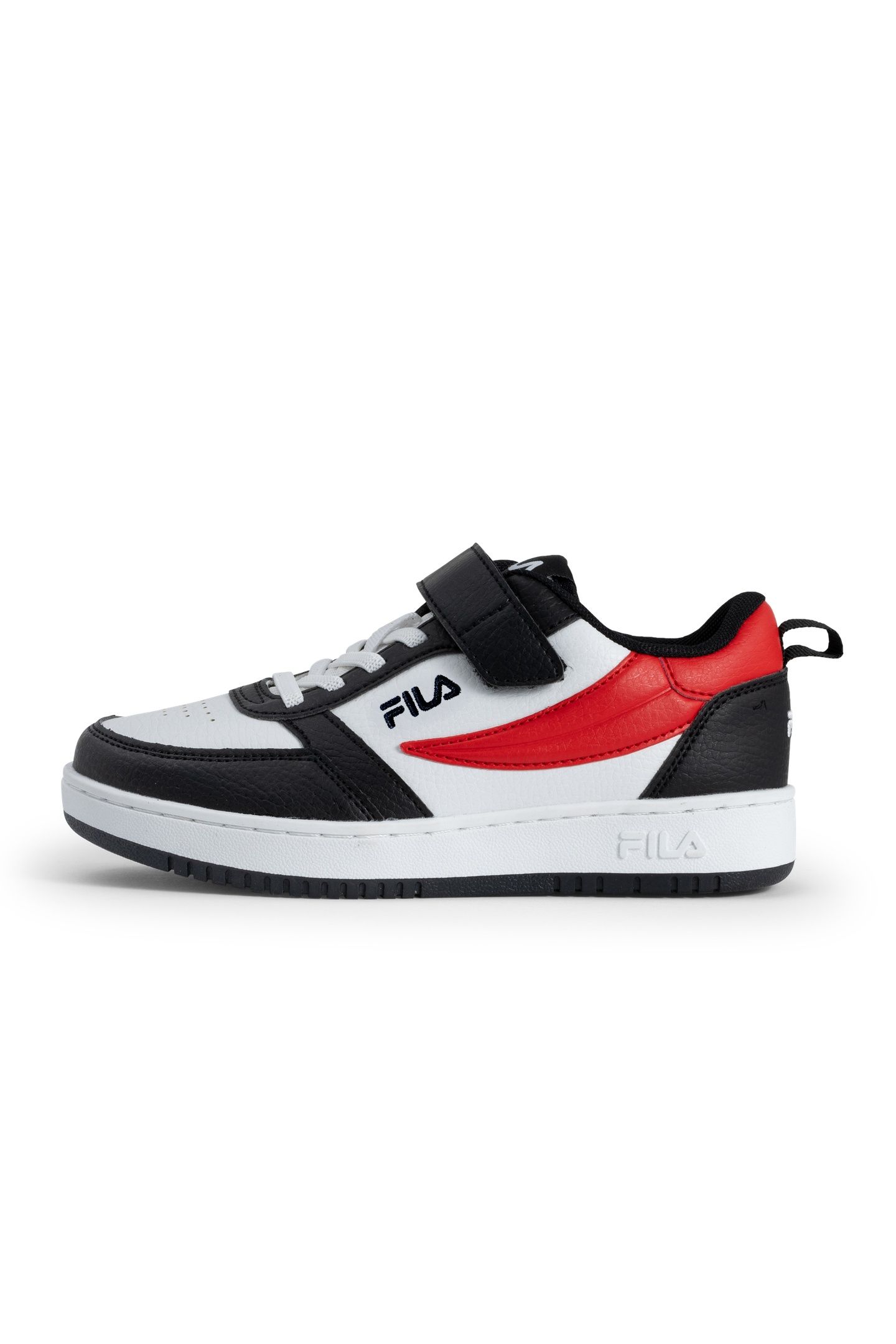 REGA NF VELCRO KIDS BLACK-FILA RED 10