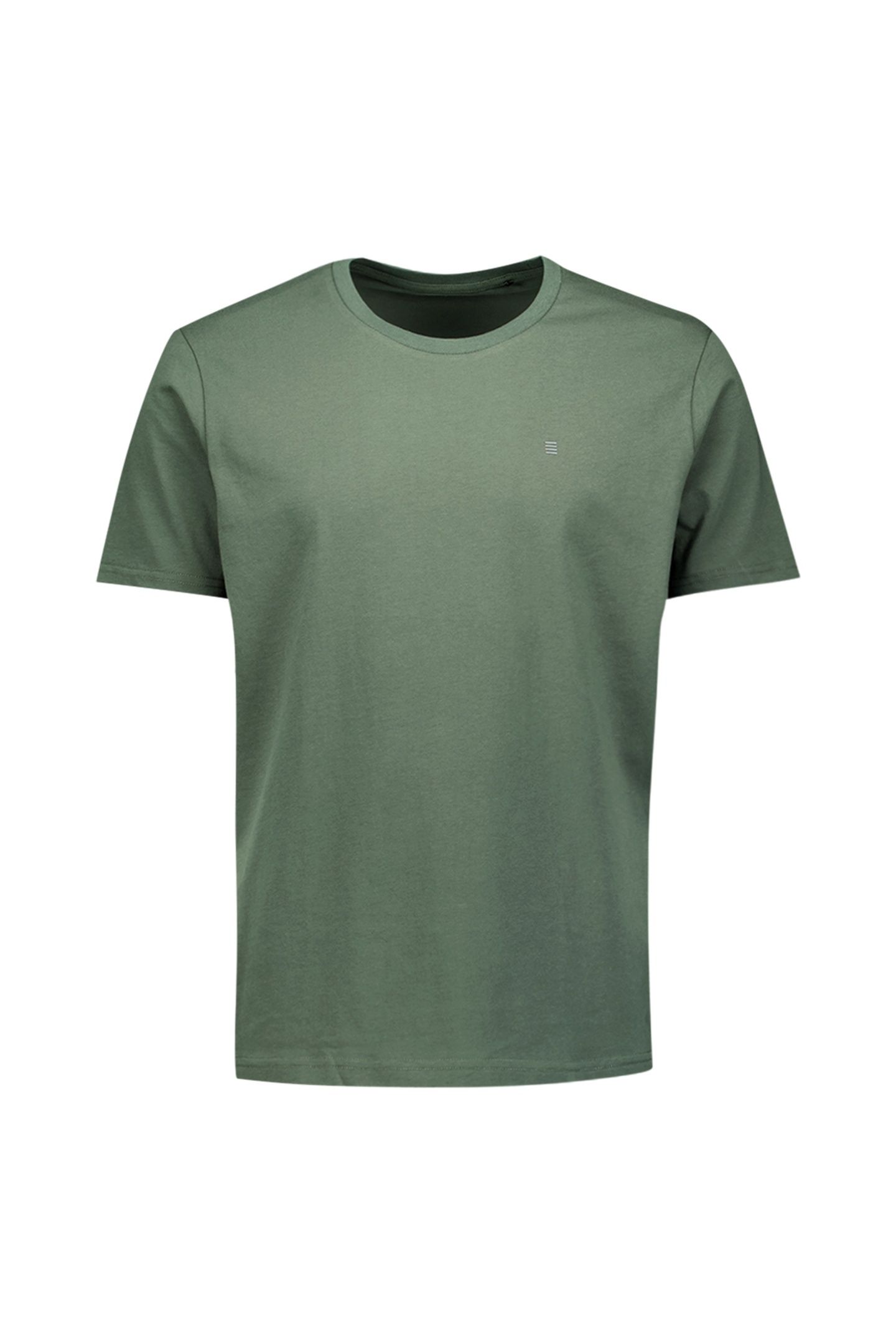 T-SHIRT CREWNECK SOLID BASIC DARK GREEN 4