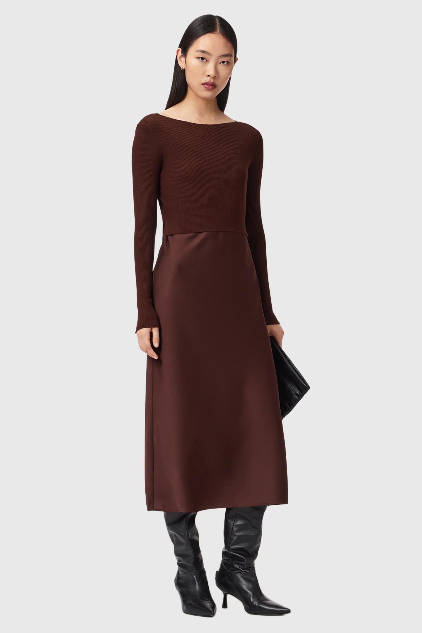 HERA DRESS BITTER BROWN 2