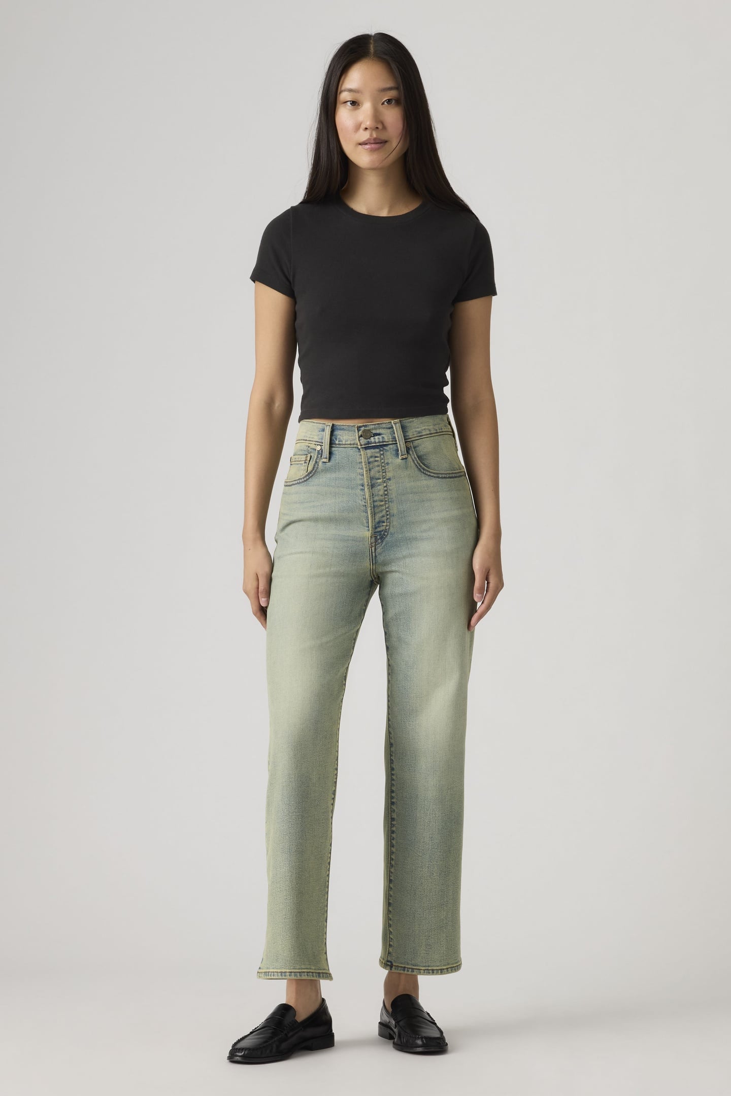 RIBCAGE STRAIGHT ANKLE JEANS 2