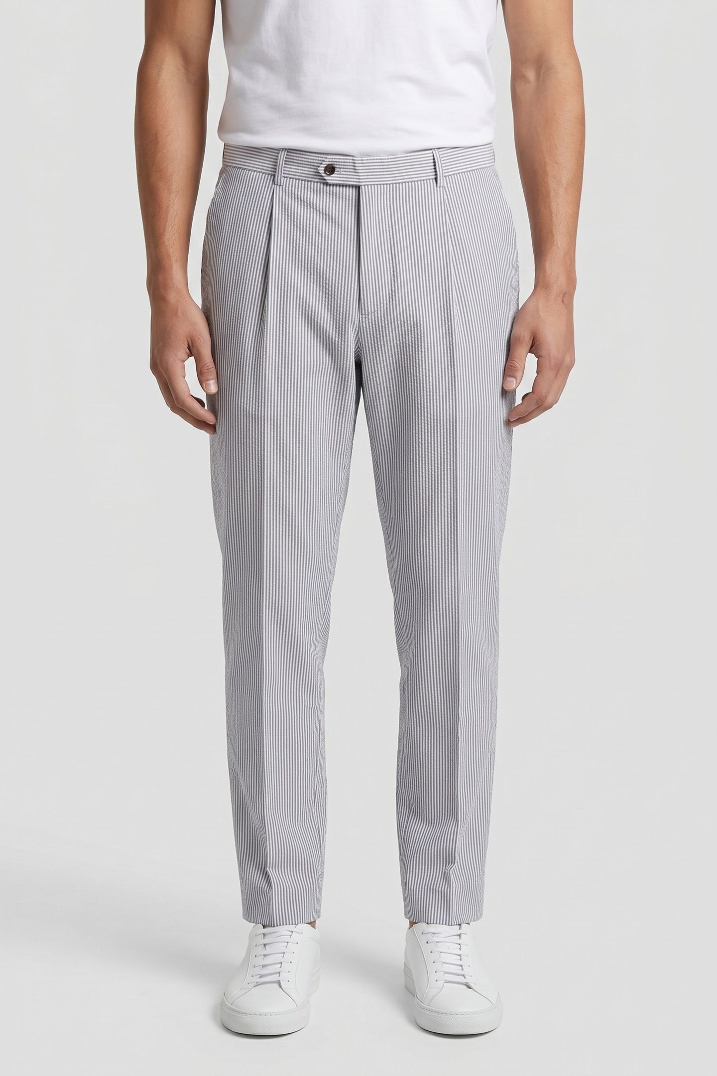 COTTON REGULAR TROUSERS GREY SSKR 1
