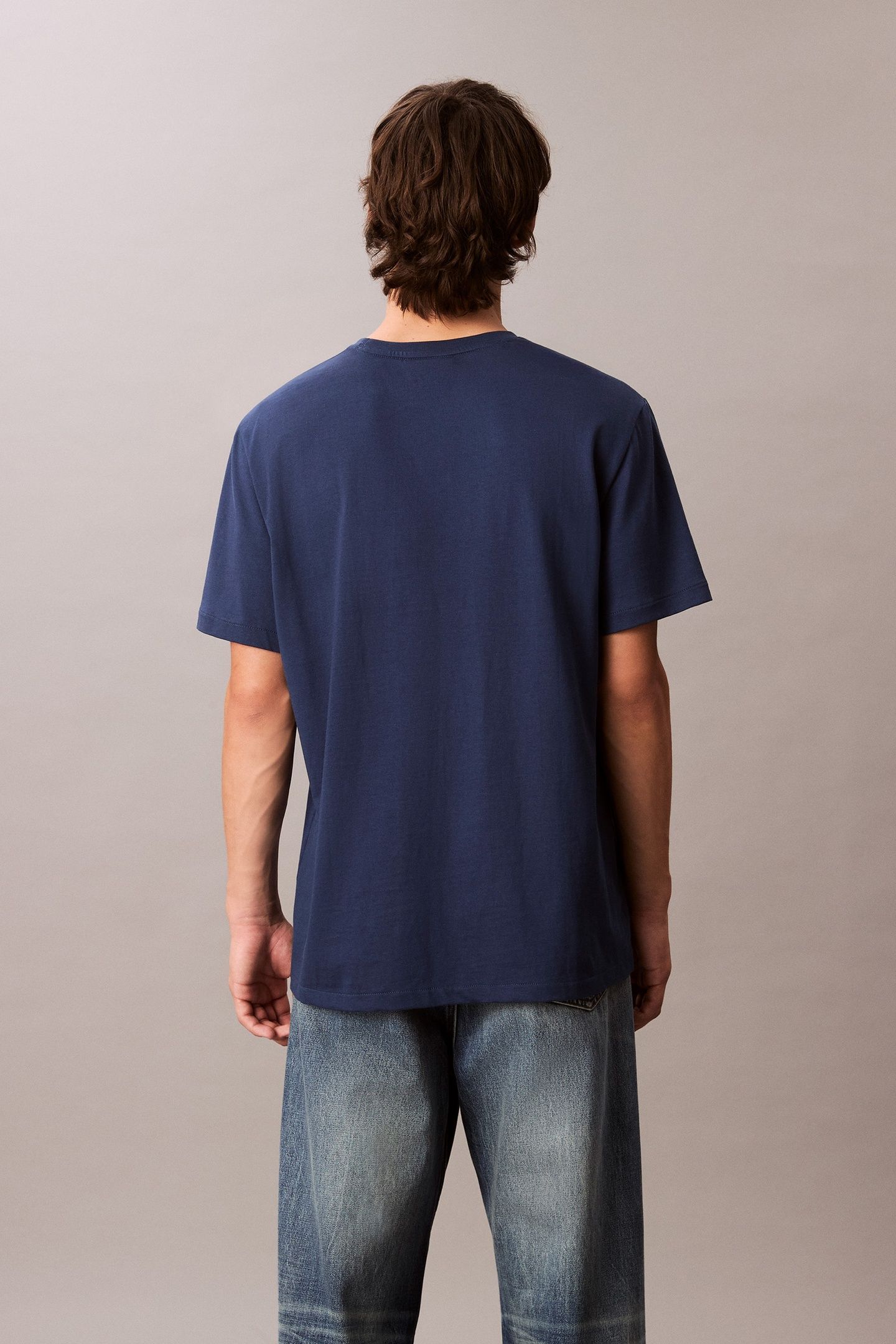 SS EASY MONOGRAM TEE BLUE JEAN 3