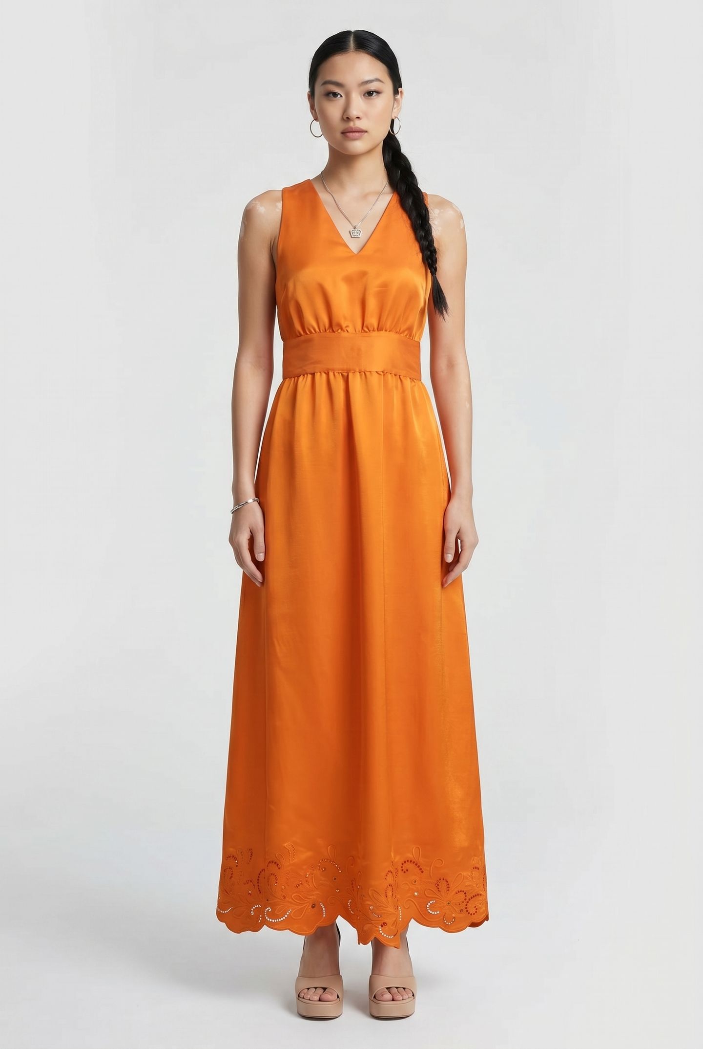 DRESS ORANGE ORANGE 1