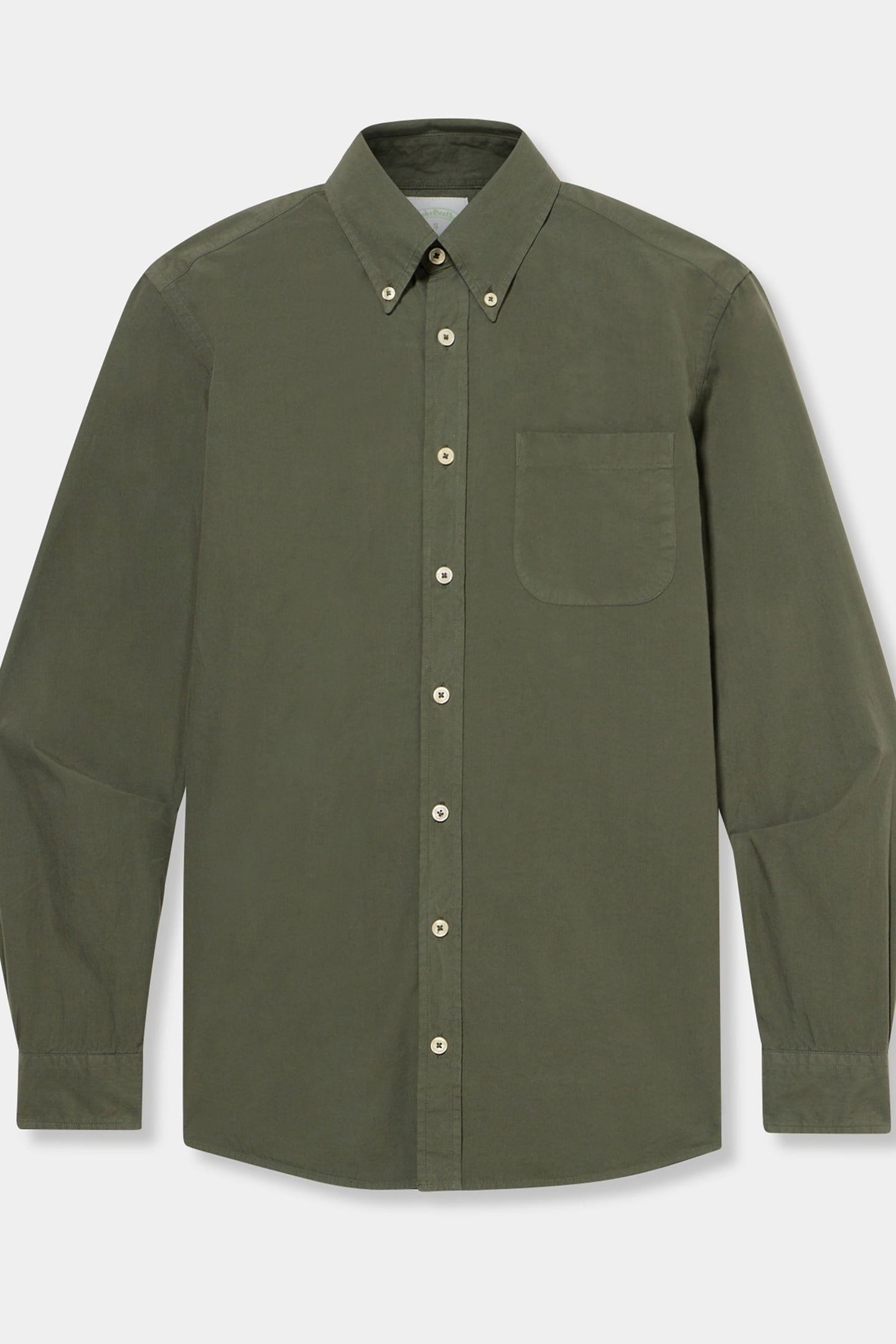 BUTTON-DOWN SHIRT W/POCKET COTTON MILITARY GREEN 3