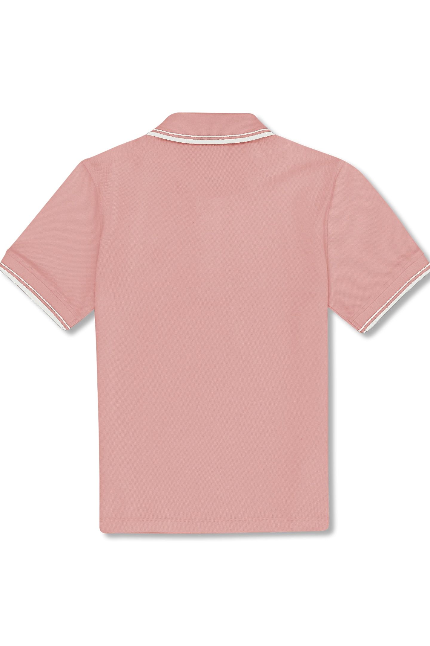 BIELLA SLIM TIPPED POLO SHIRT MELLOW ROSE 5