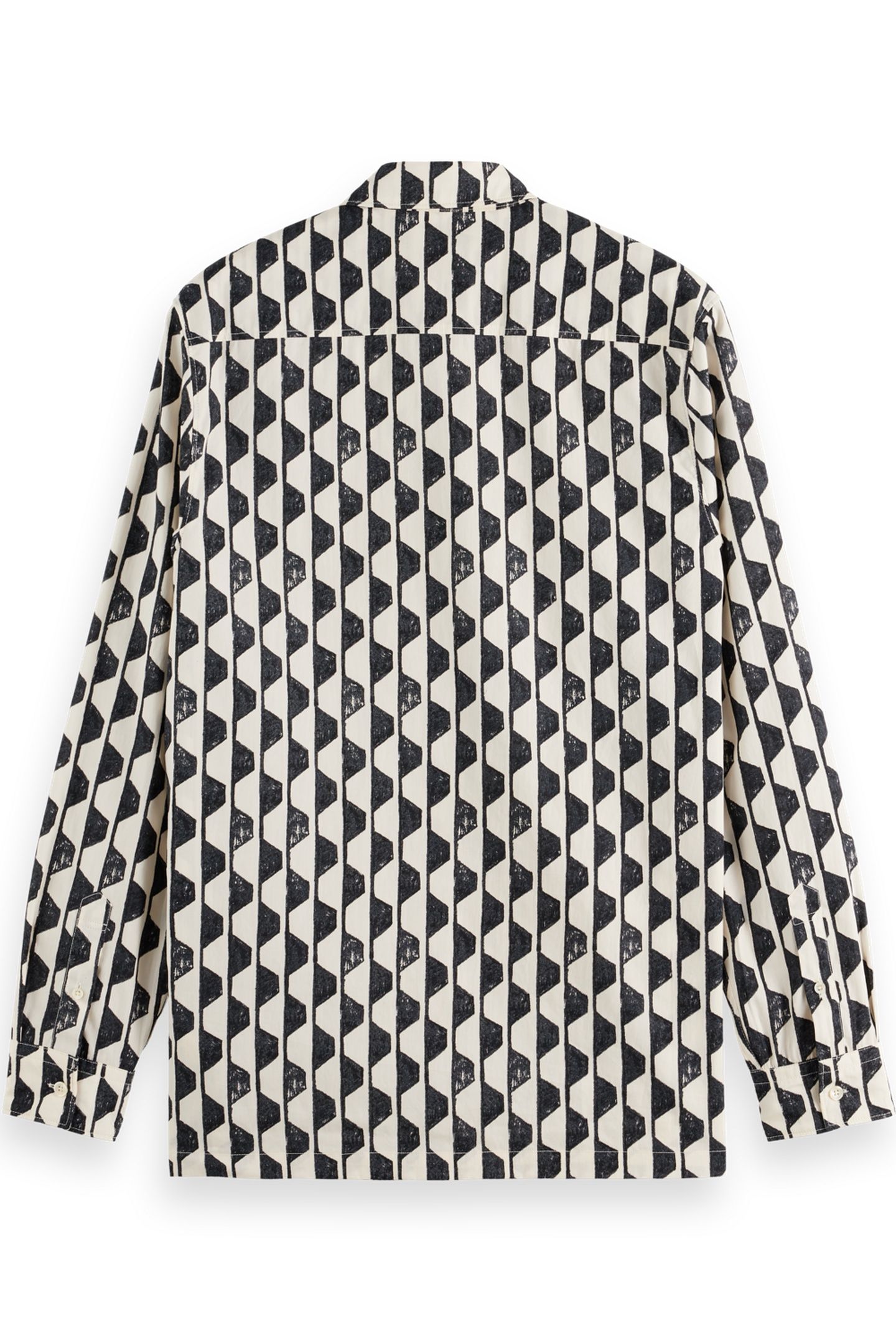 REGULAR FIT GEO-PRINT SHIRT IMAGINE STRIPE WHITE 2