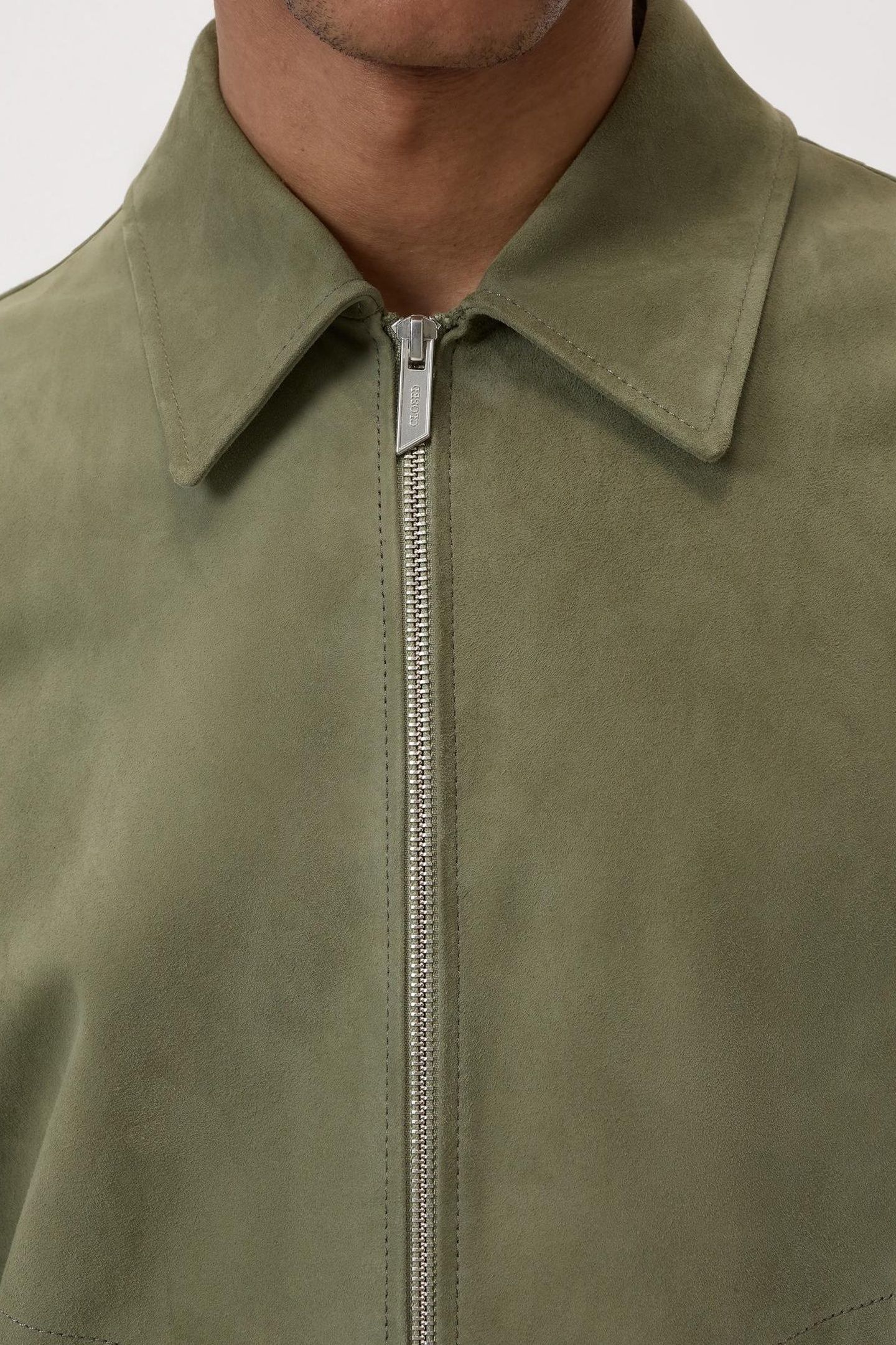 LEATHER BLOUSON CHINO GREEN 5
