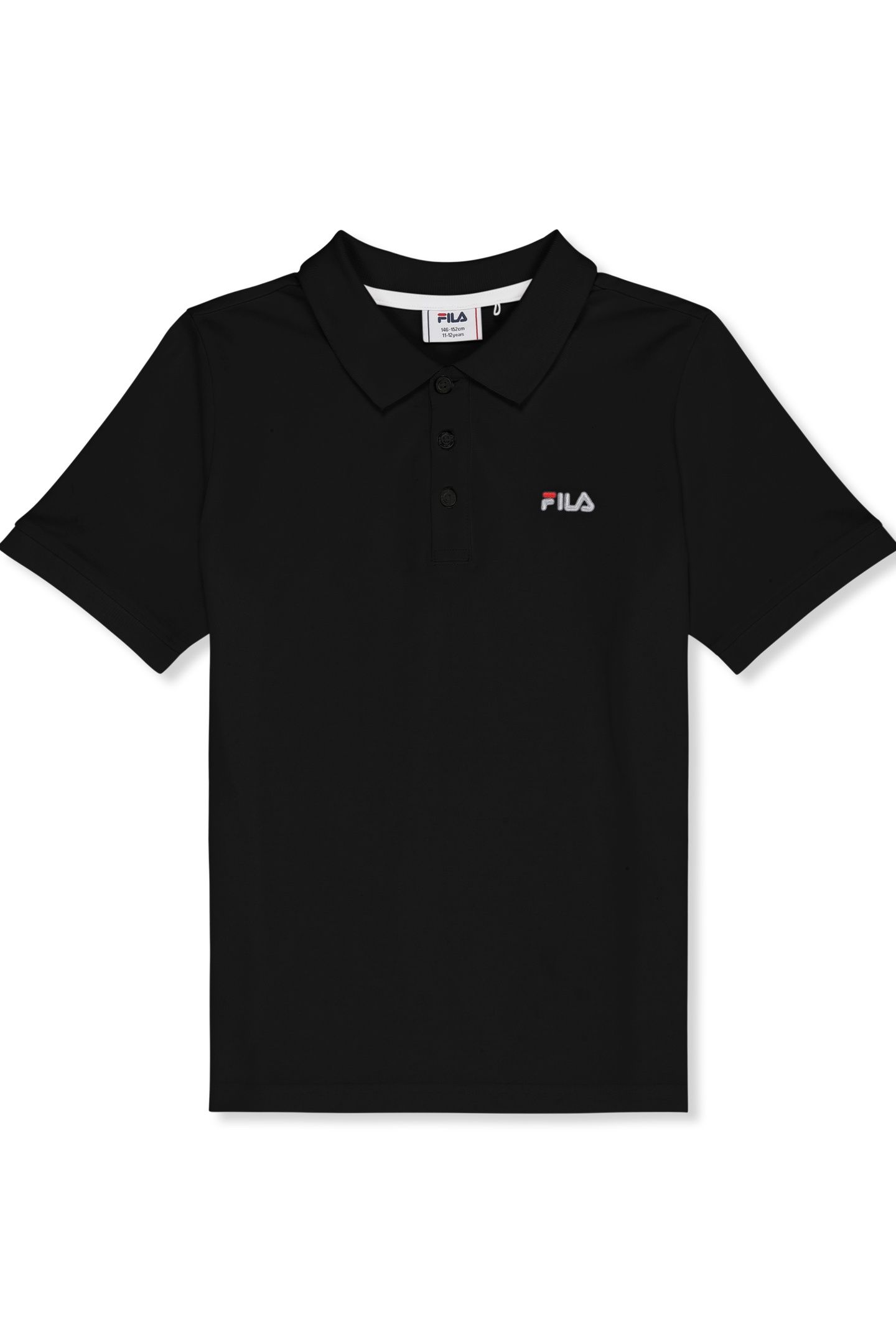 PIAGGIA REGULAR LOGO POLO SHIRT BLACK 1