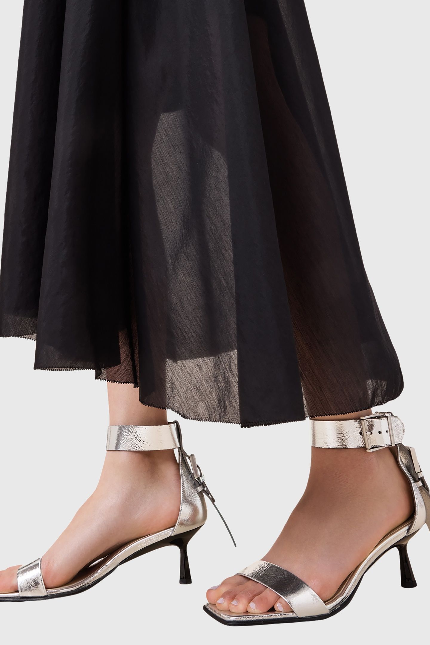 NOIR LOW SANDAL SILVER 3