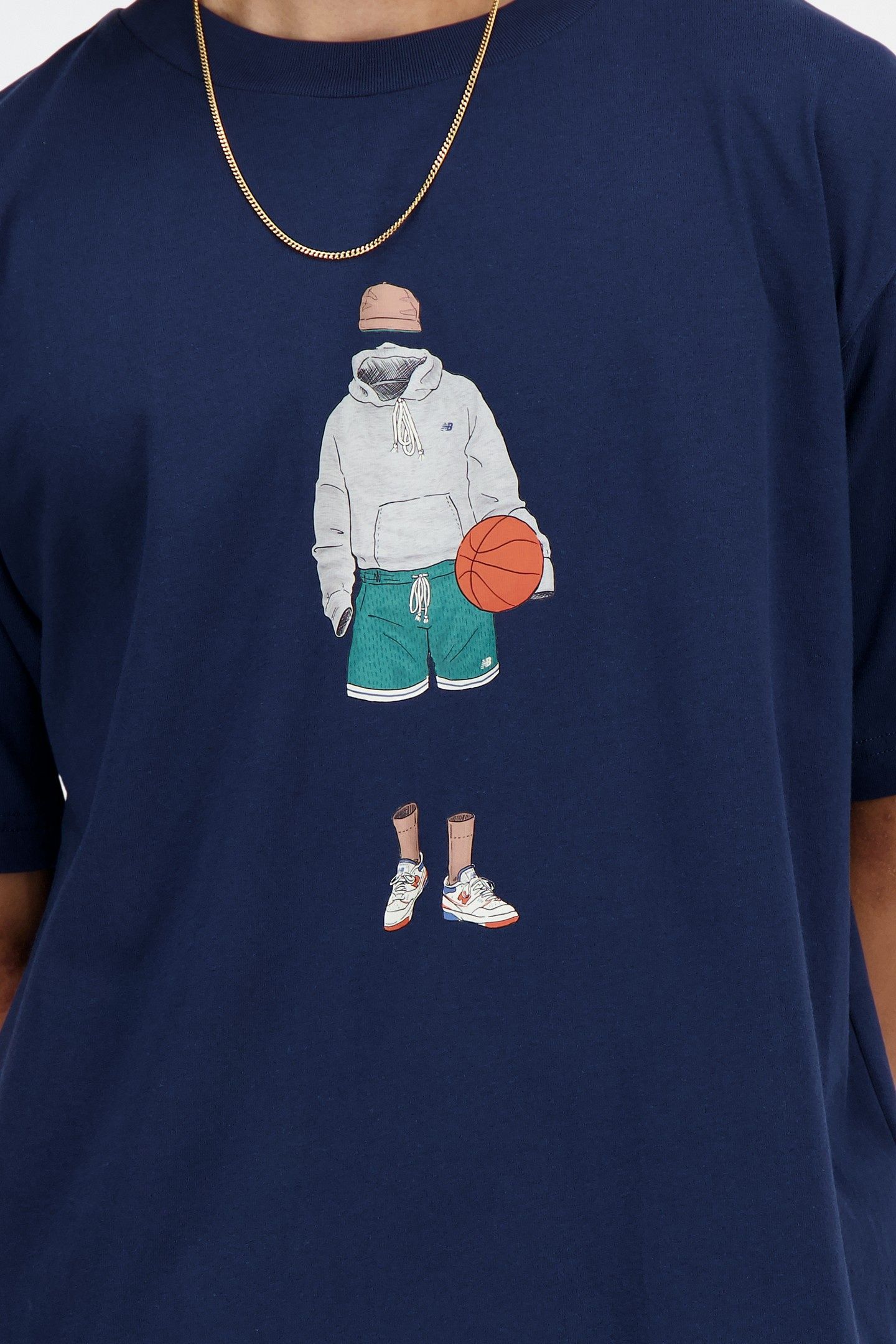 ATHLETICS BASKETBALL T-SHIRT NBNAVY 5