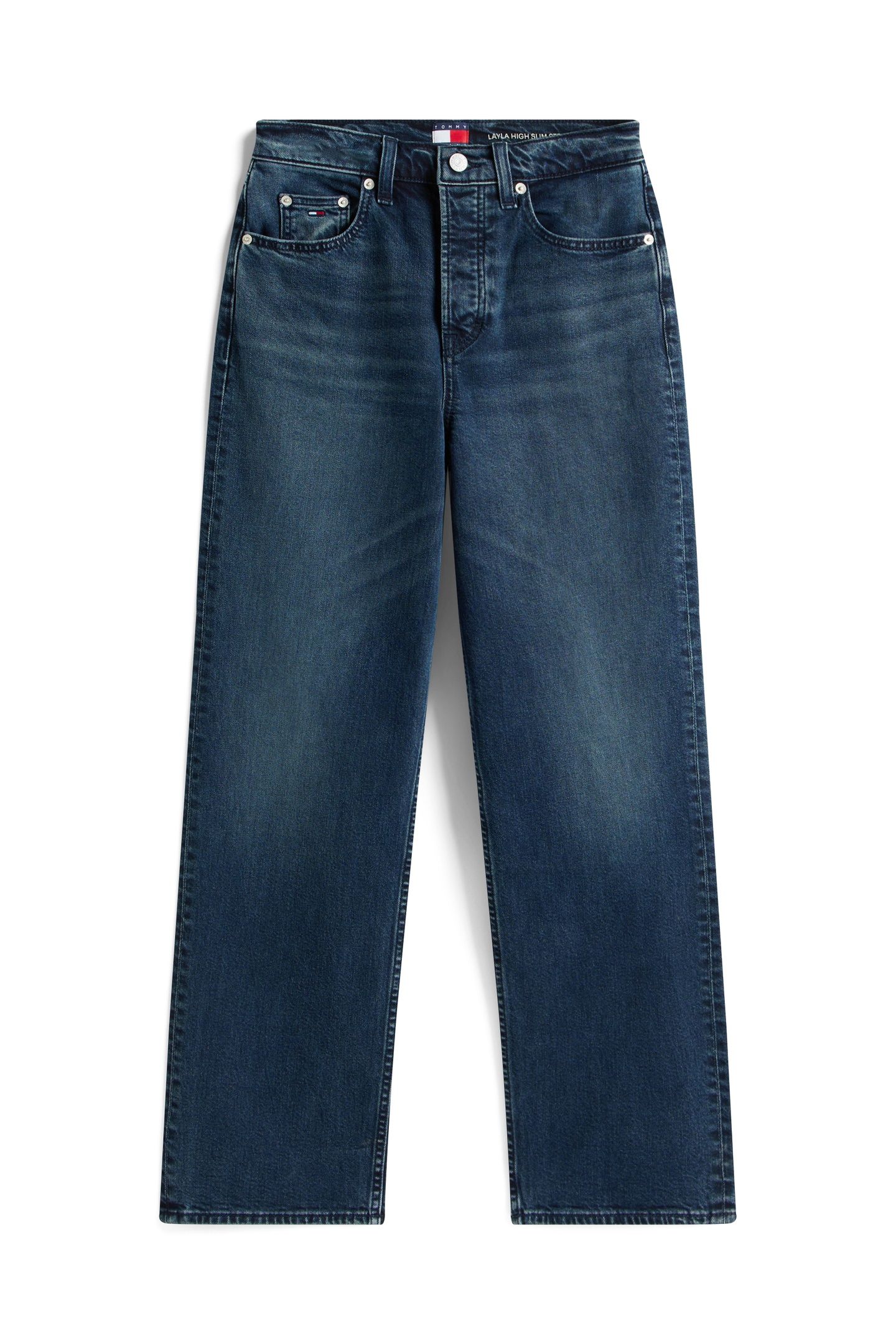 LAYLA SLIM STRAIGHT JEANS DENIM BLUE BLACK 4