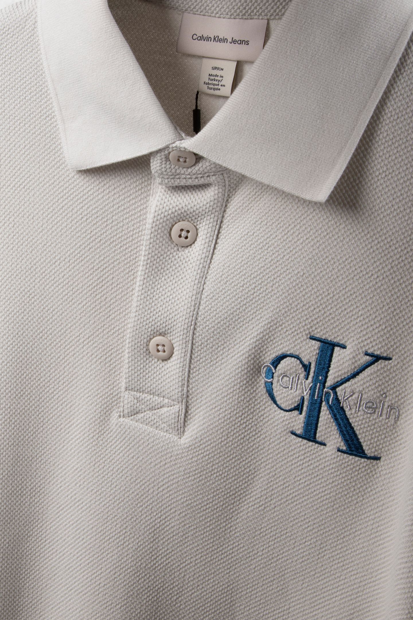 LS CHUNKY PIQUE RELAXED POLO CHALK 4