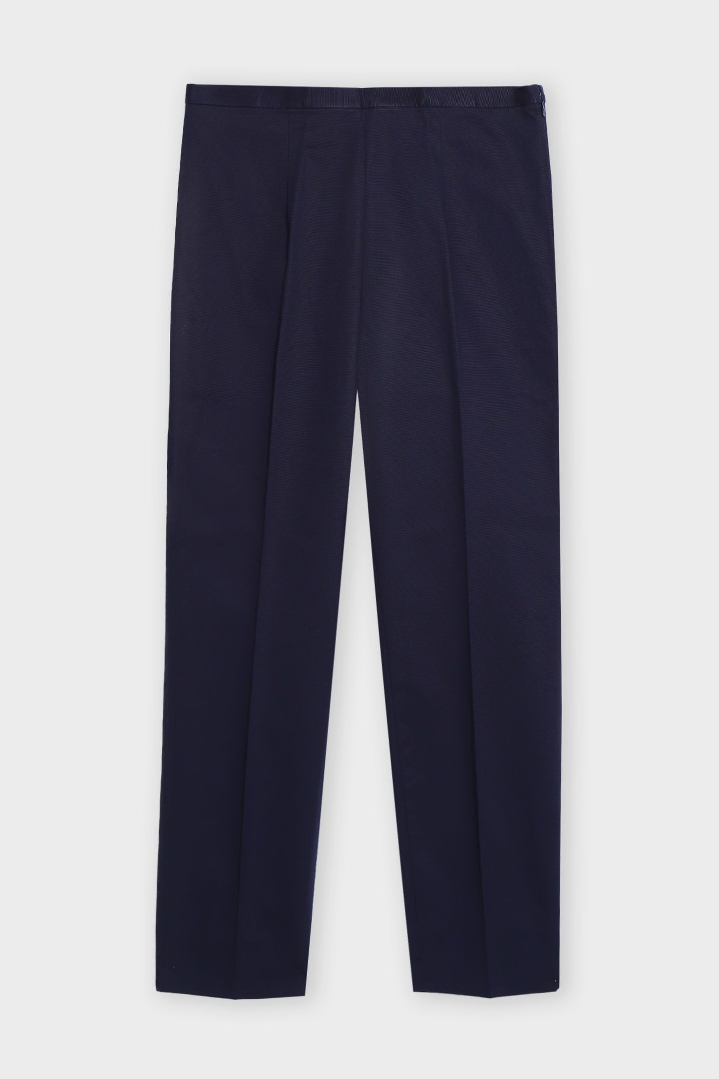 SLIM FIT FAILLE TROUSERS NAVY 3