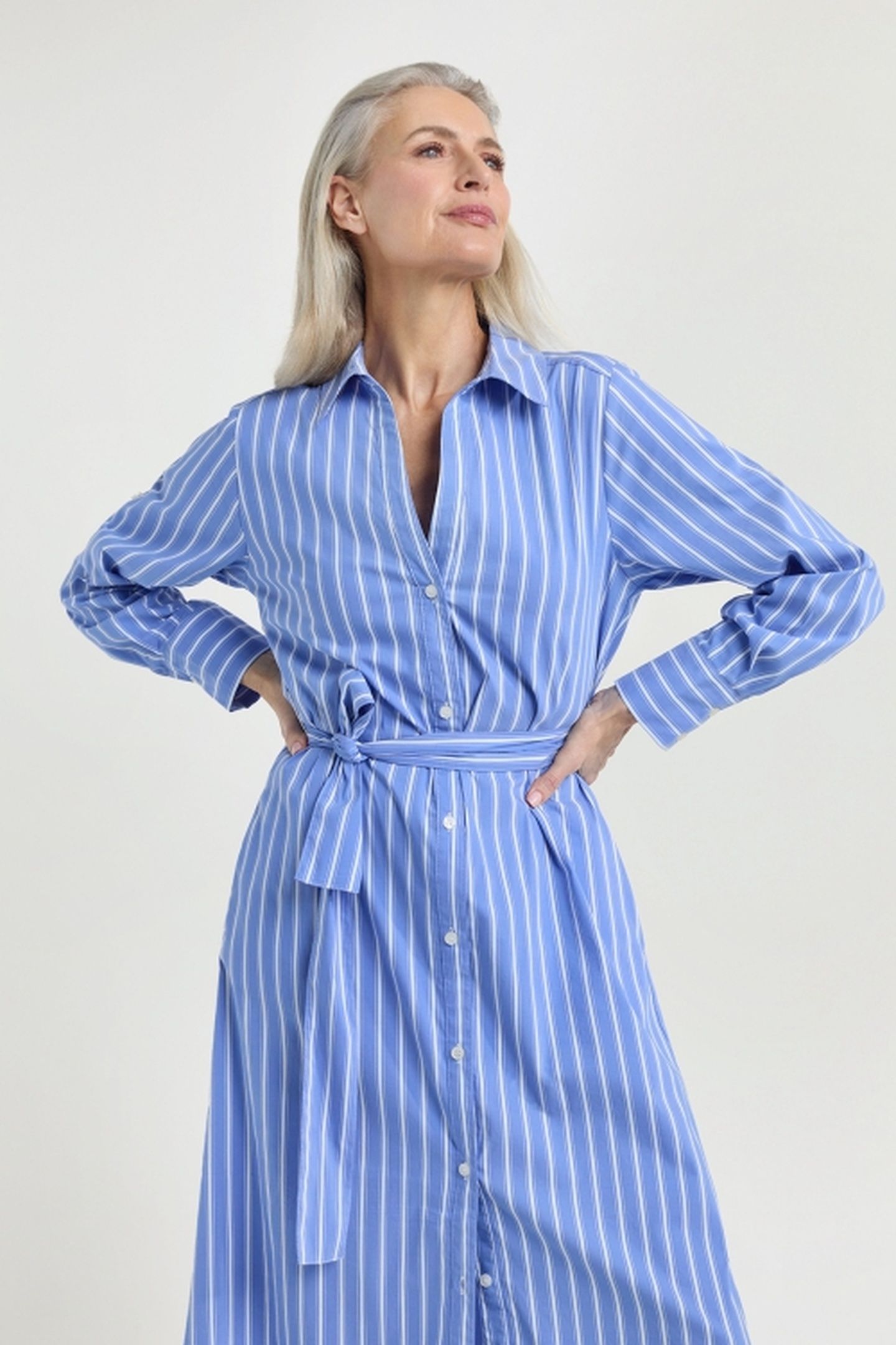 JULIO DRESS ROYAL BLUE STRIPE 3