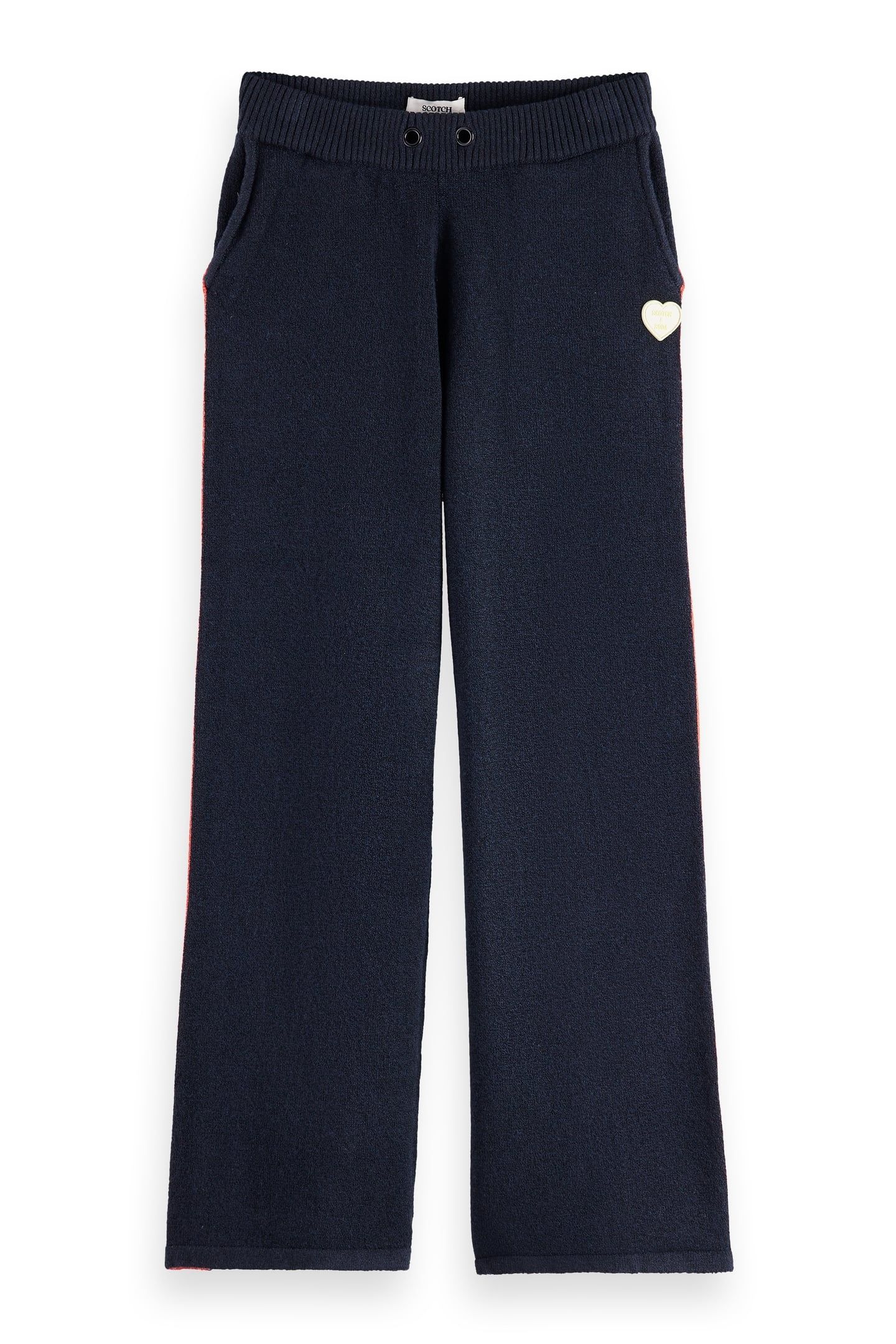 GIRL SPORTY STRAIGHT-LEG KNITTED SWEATPANTS SKY CAPTAIN 1