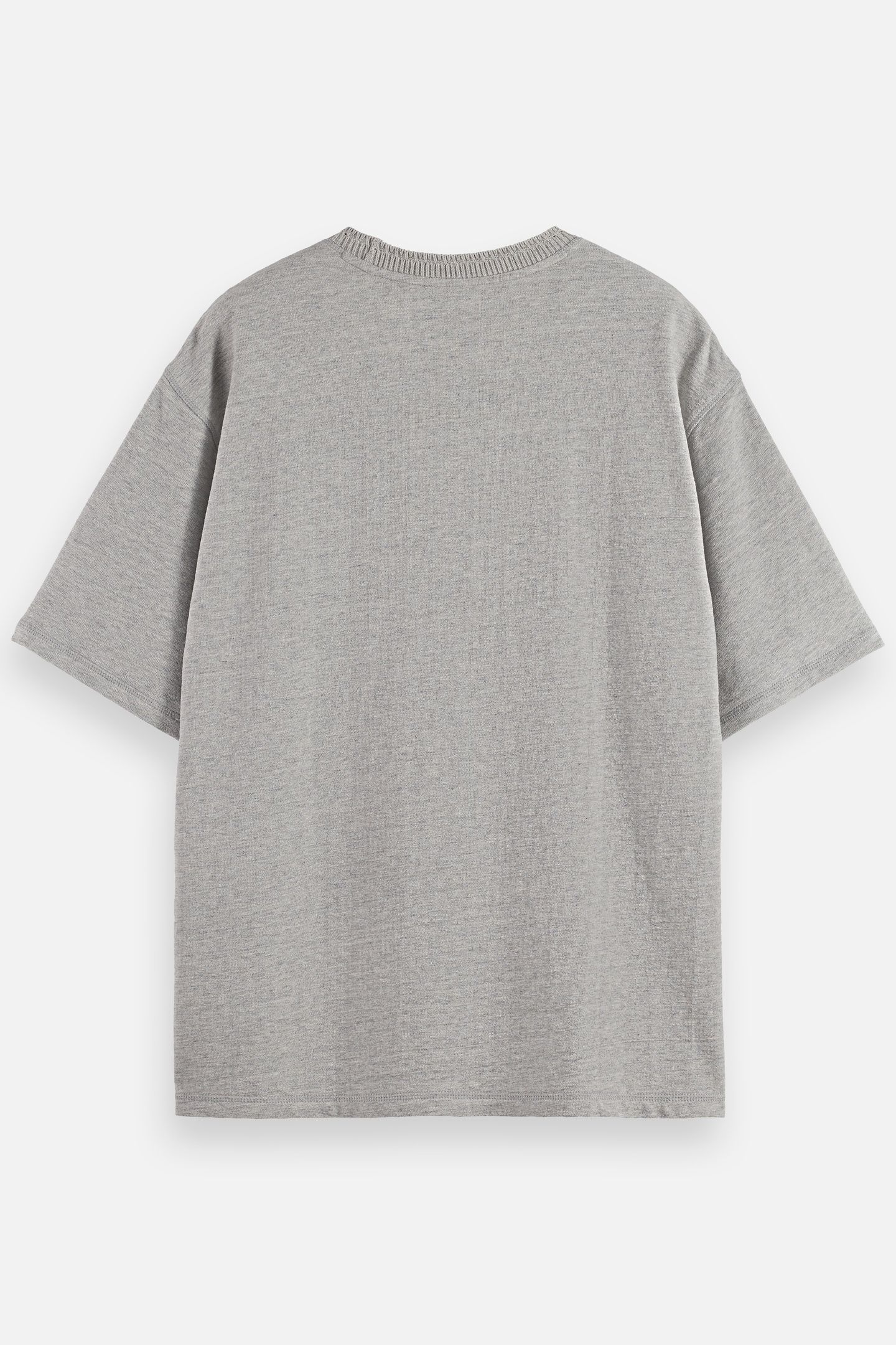 LOOSE FIT LABEL T-SHIRT GREY MELANGE 5