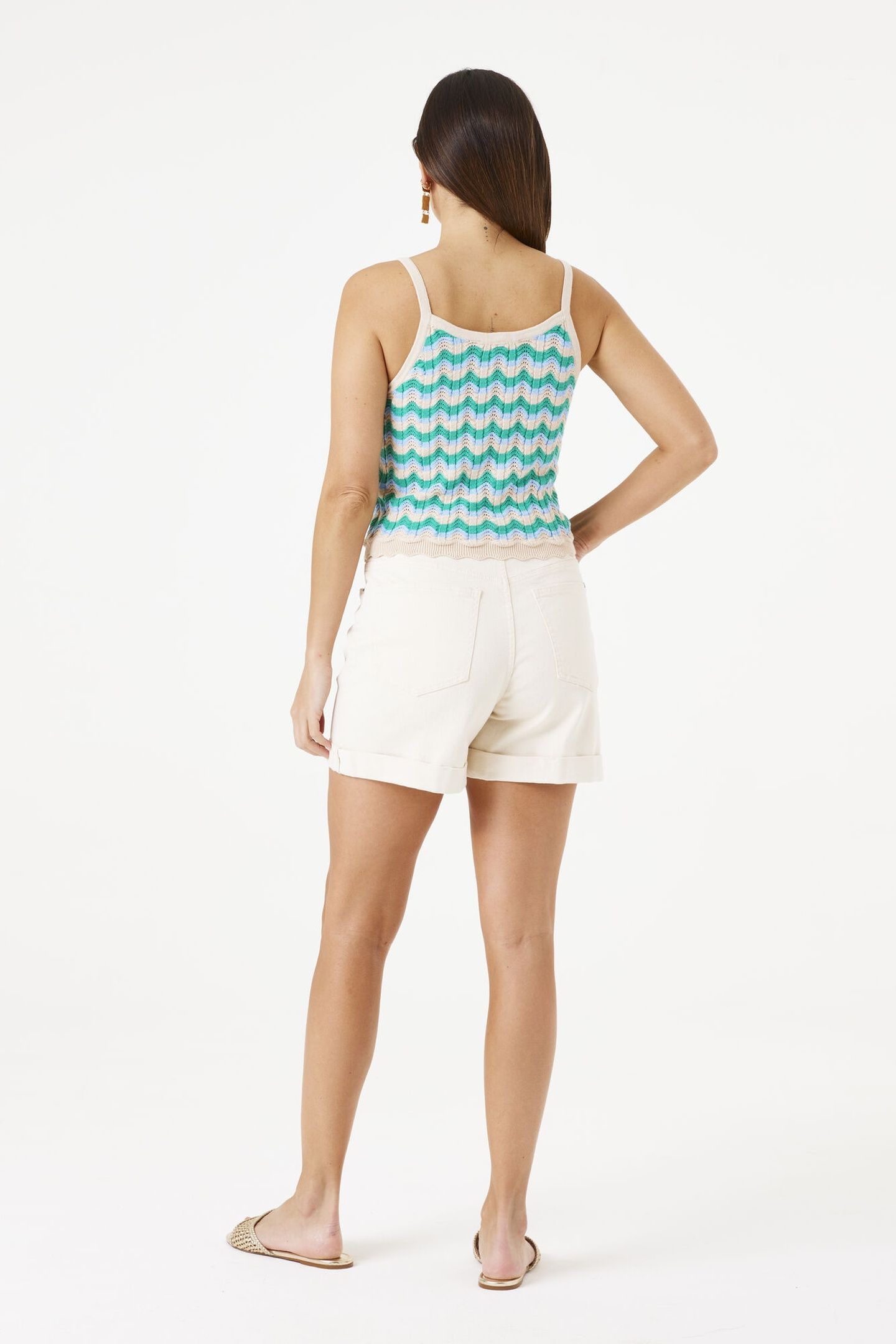 LADIES SINGLET VIVID GREEN 3