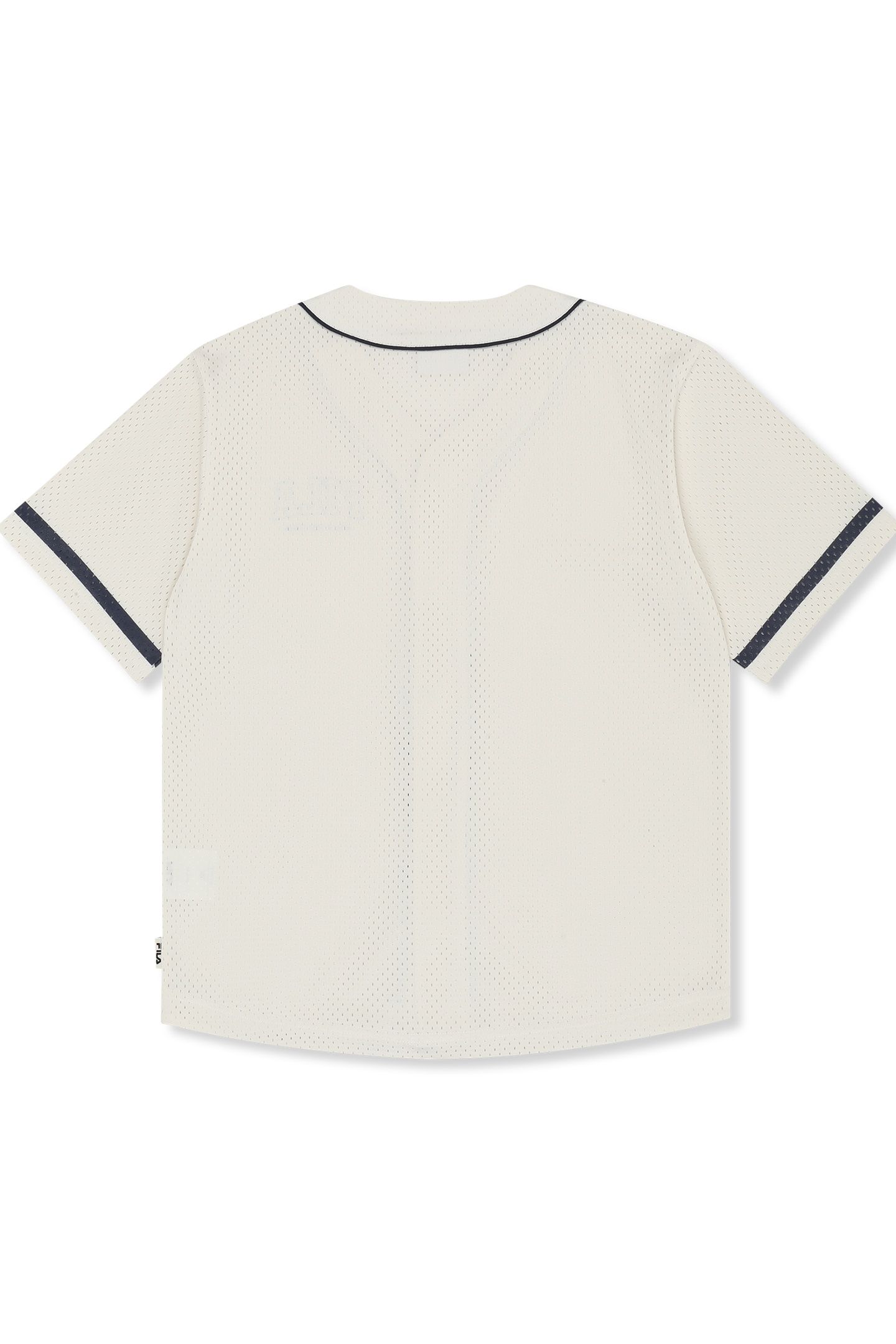 VILLANOVA LOOSE MESH BASEBALL SHIRT EGRET 2