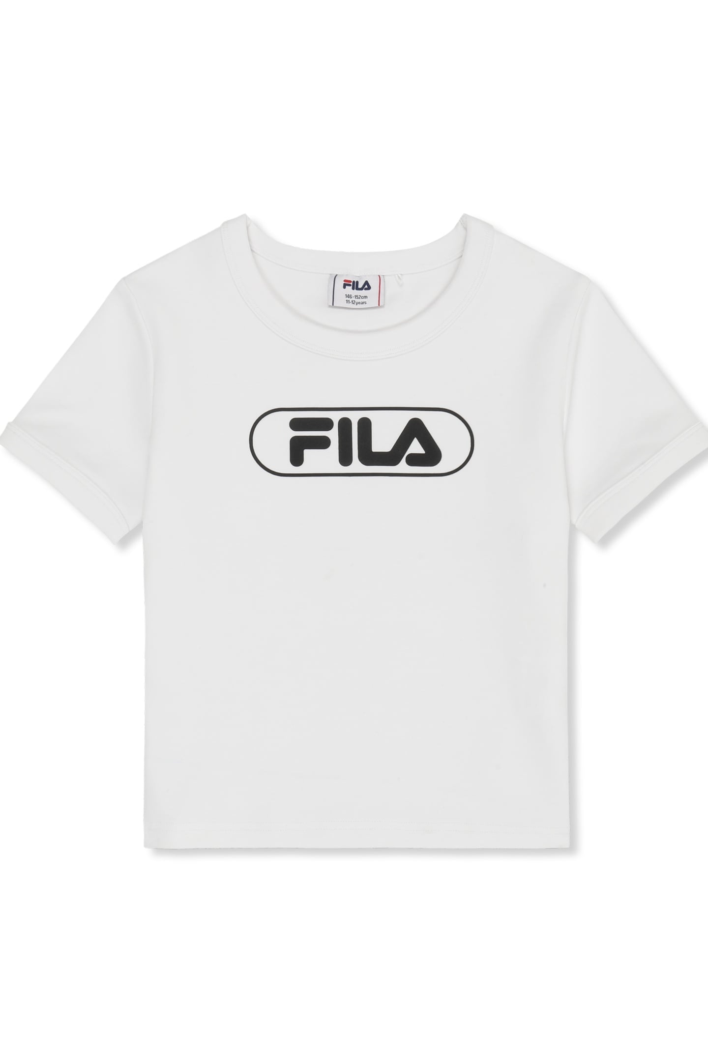 CERANOVA SLIM CROPPED LOGO T-SHIRT BRIGHT WHITE 1