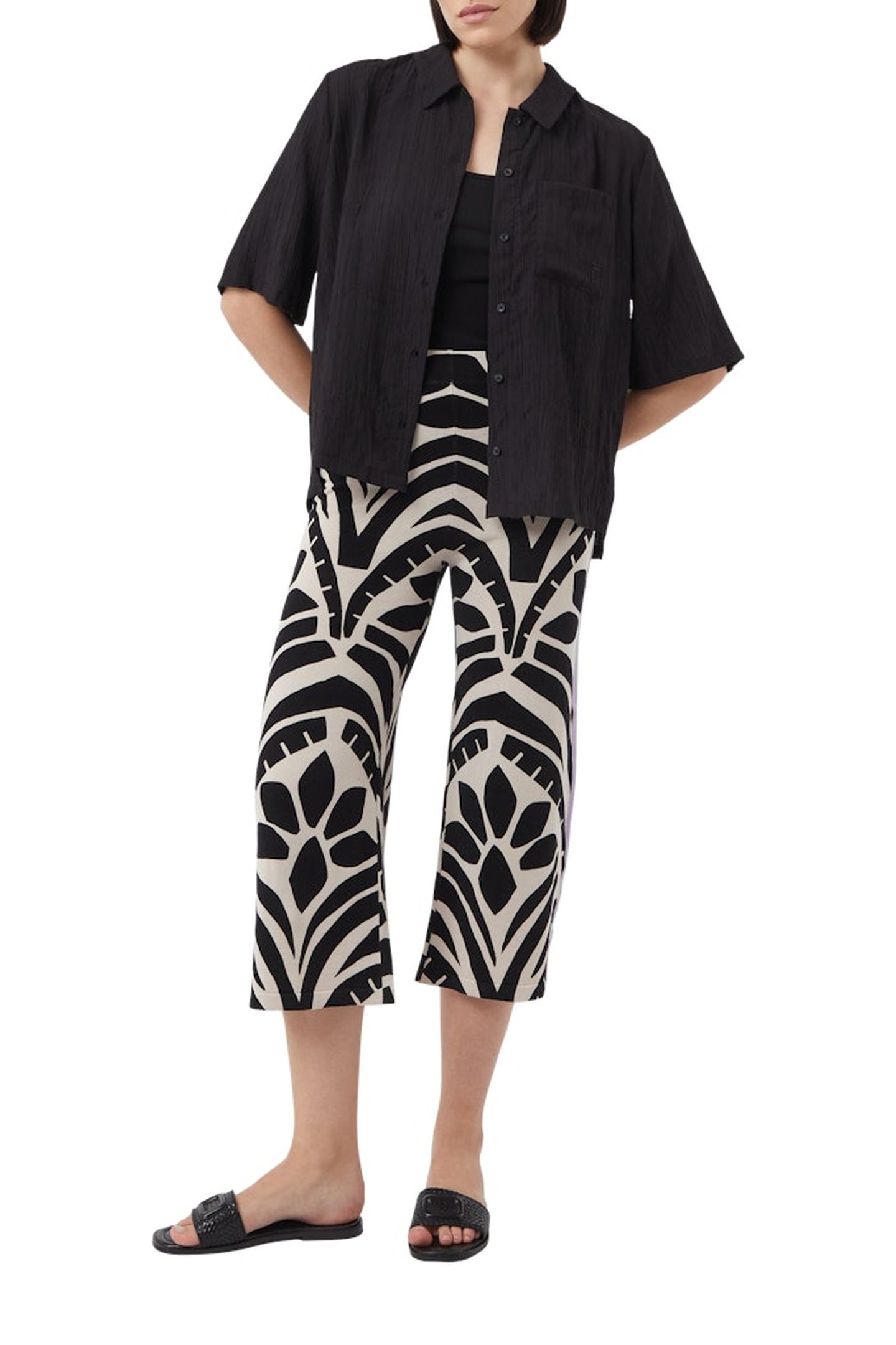 PANTS 7/8 GREY/BLACK 2