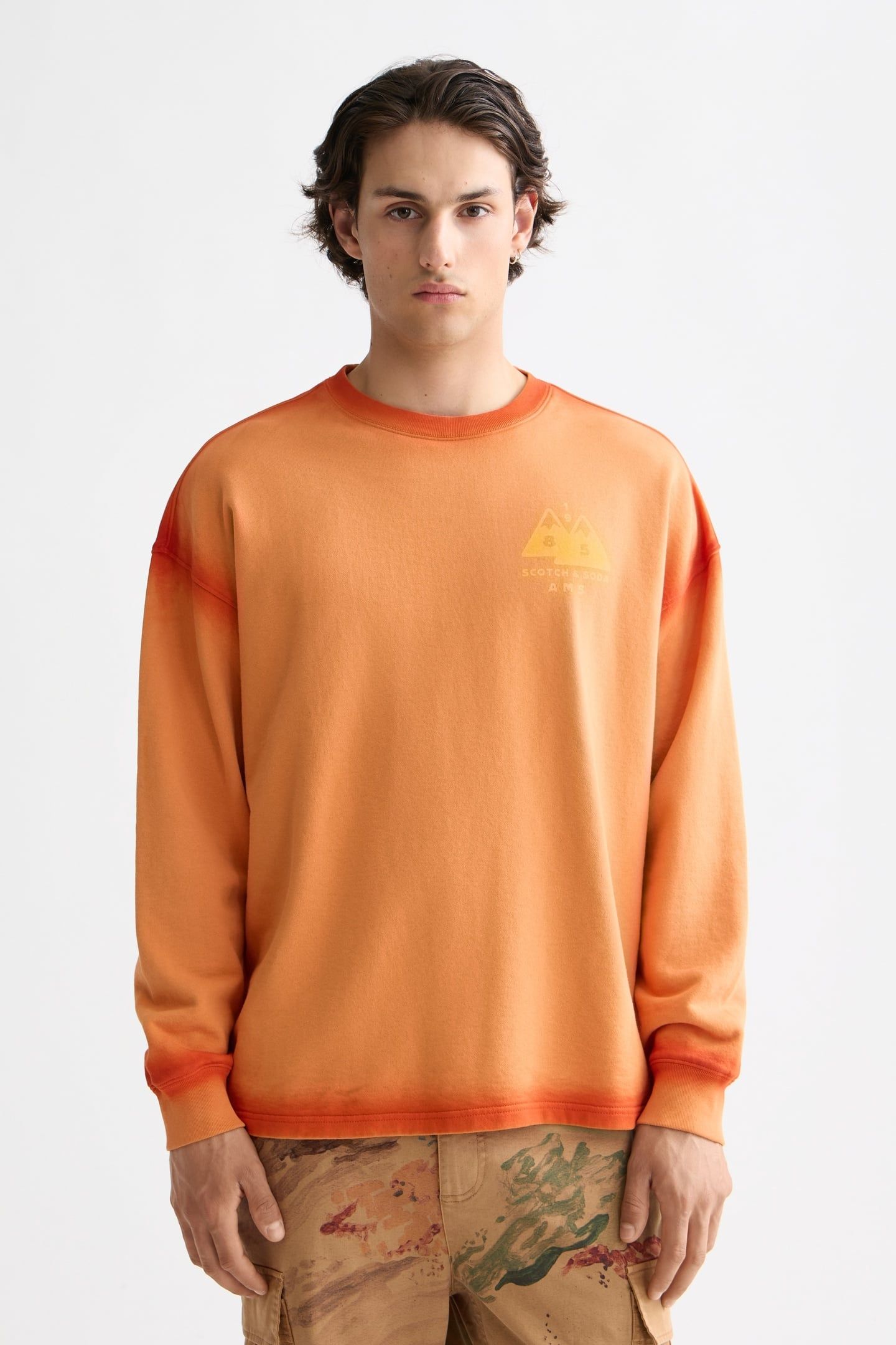 WASH/ GD ARTWORK SWEATSHIRT RUST 1