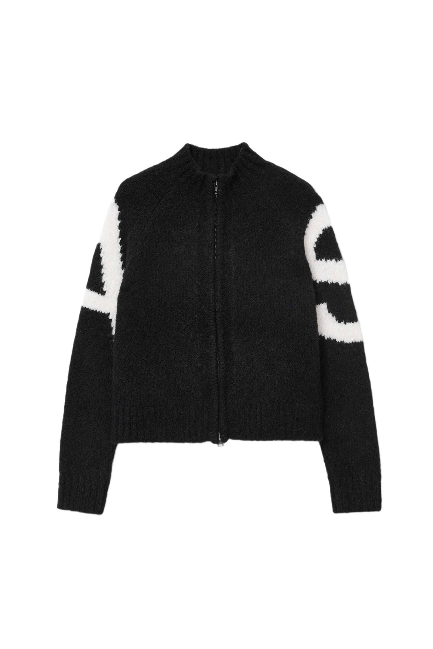 SYLVIE CARDIGAN BLACK/CHALK WHITE 1