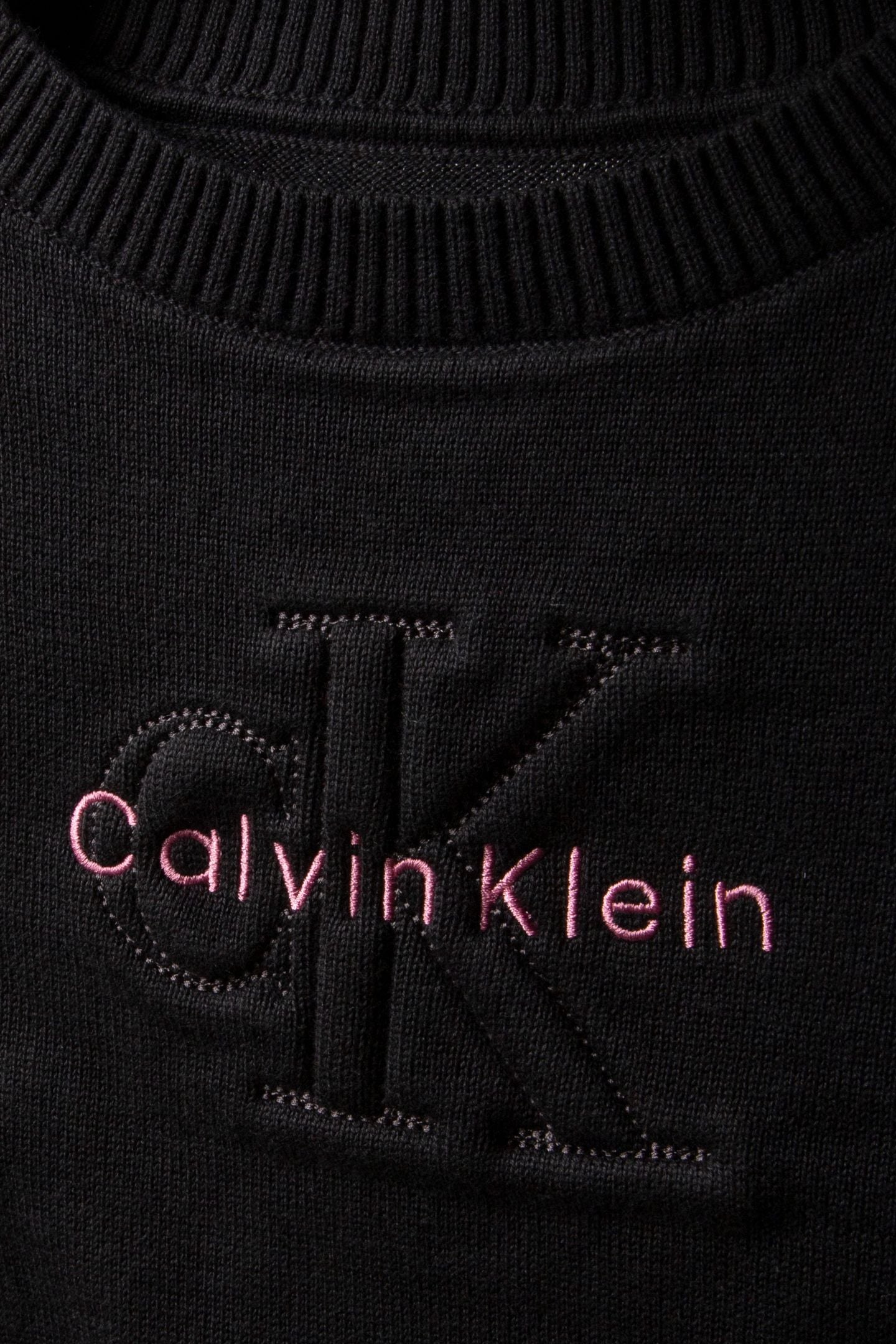 GIRLS MONOLOGO SWEATER BLACK 4