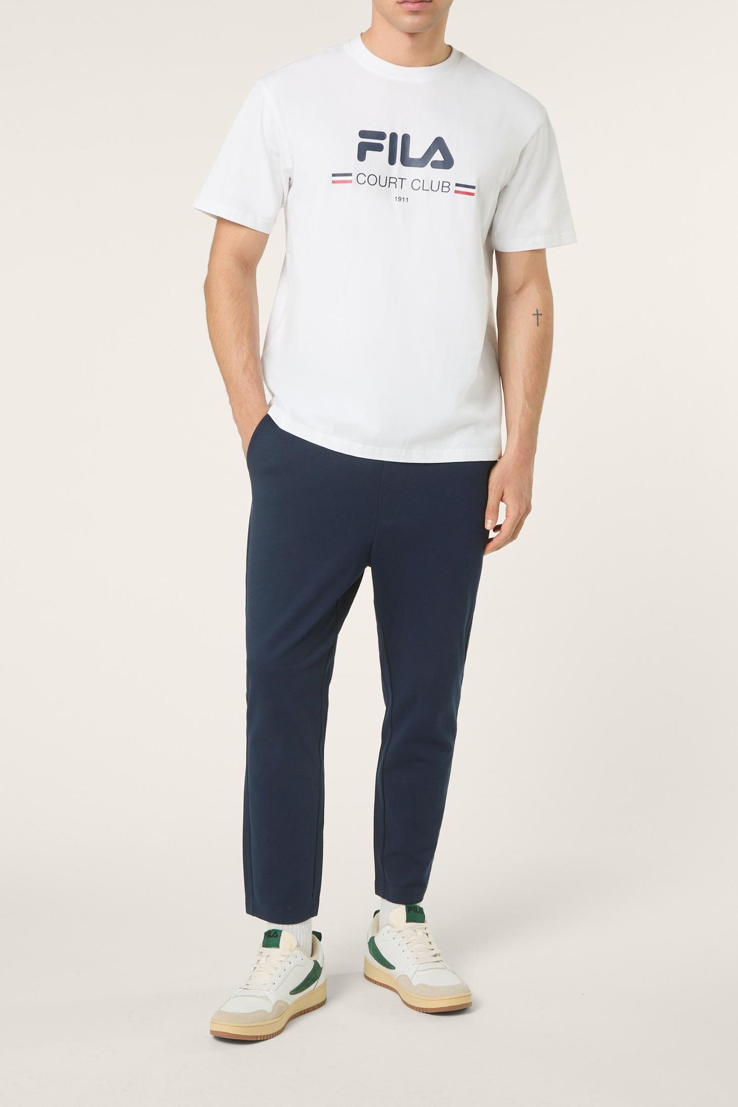 DOCCIA RELAXED LOGO GRAPHIC T-SHIRT BRIGHT WHITE 2