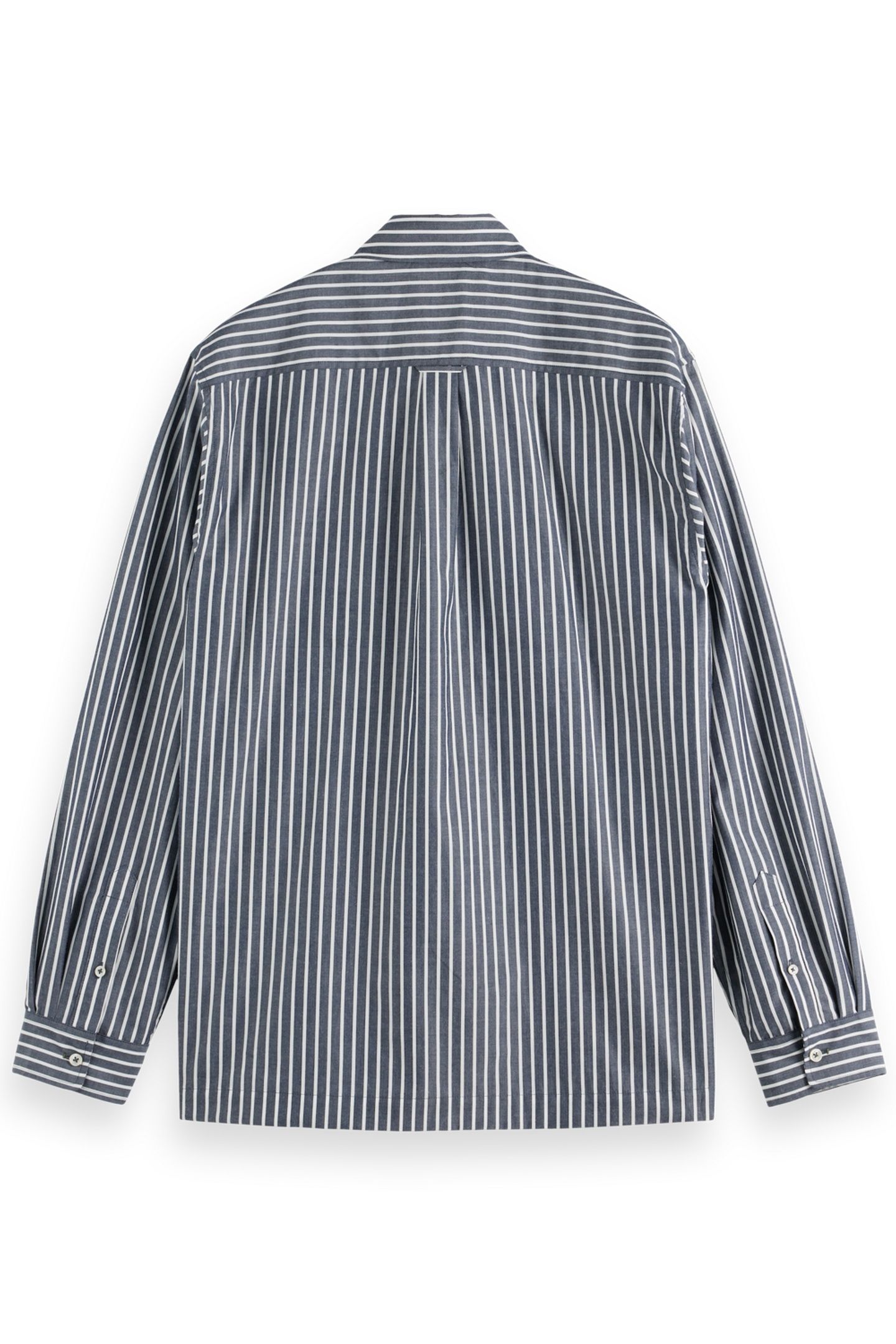STRIPED RELAXED-FIT POPLIN SHIRT SKY CAPTAIN STRIPES 5