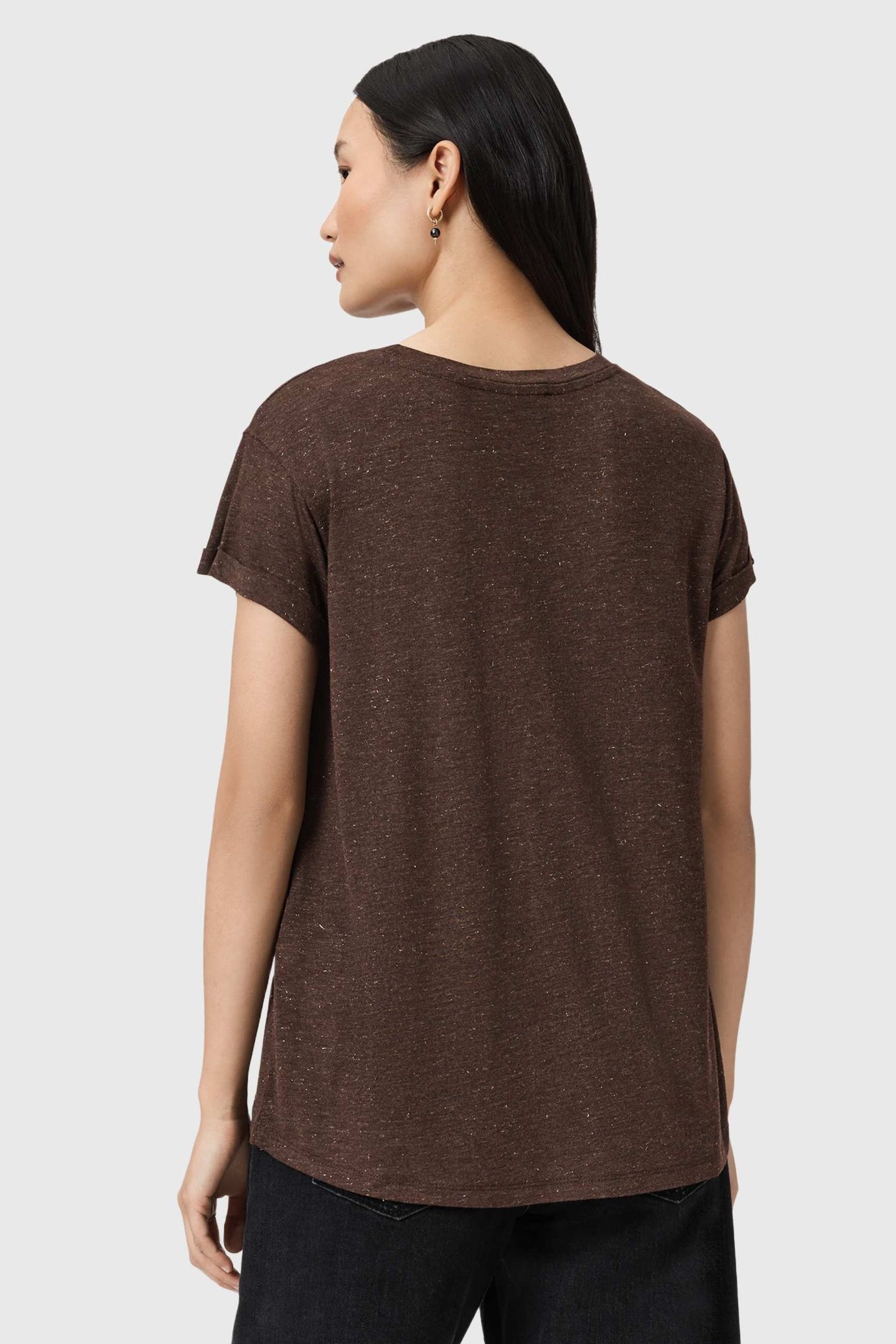 ANNA SHIMMER TEE TORTE BROWN 4