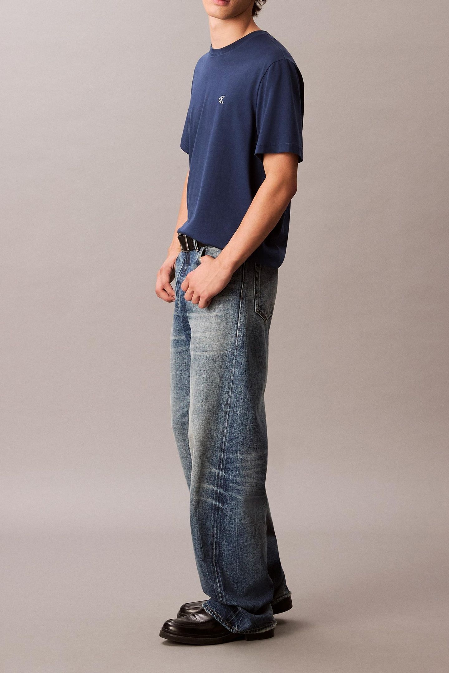 SS EASY MONOGRAM TEE BLUE JEAN 4