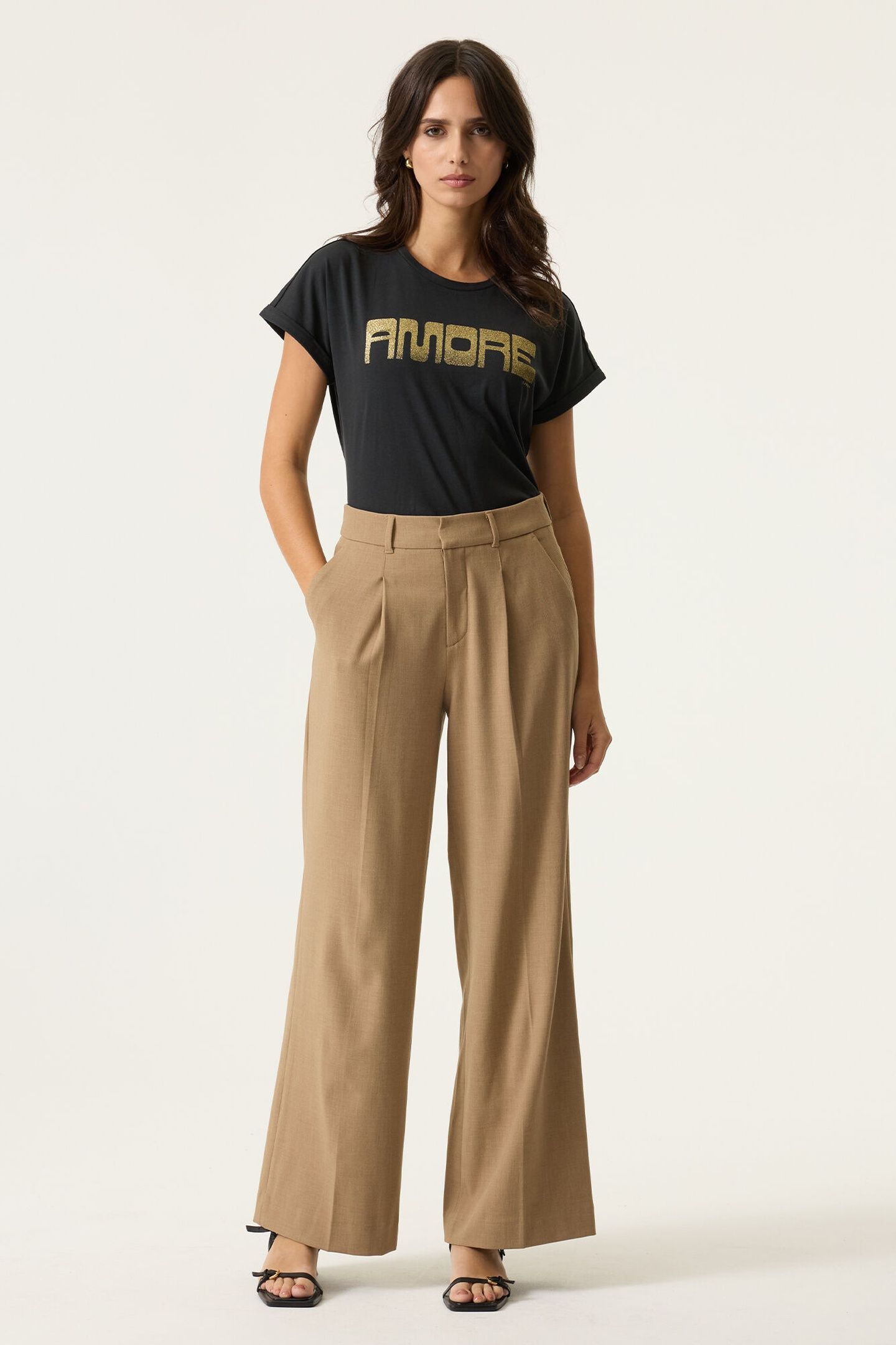 LADIES PANTS SOFT TAUPE 1