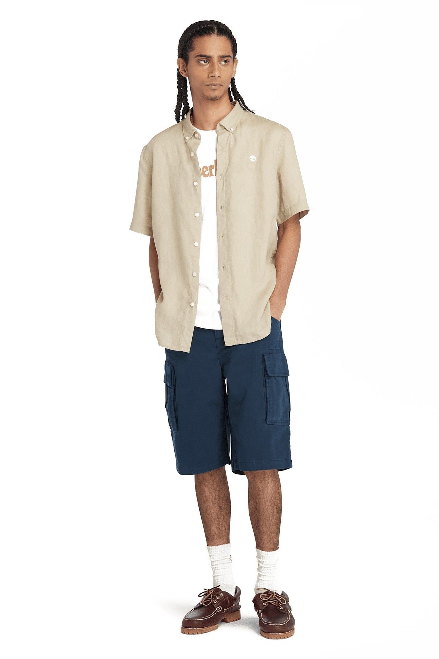 BROOKLINE TWILL CARGO SHORT DARK SAPPHIRE 2