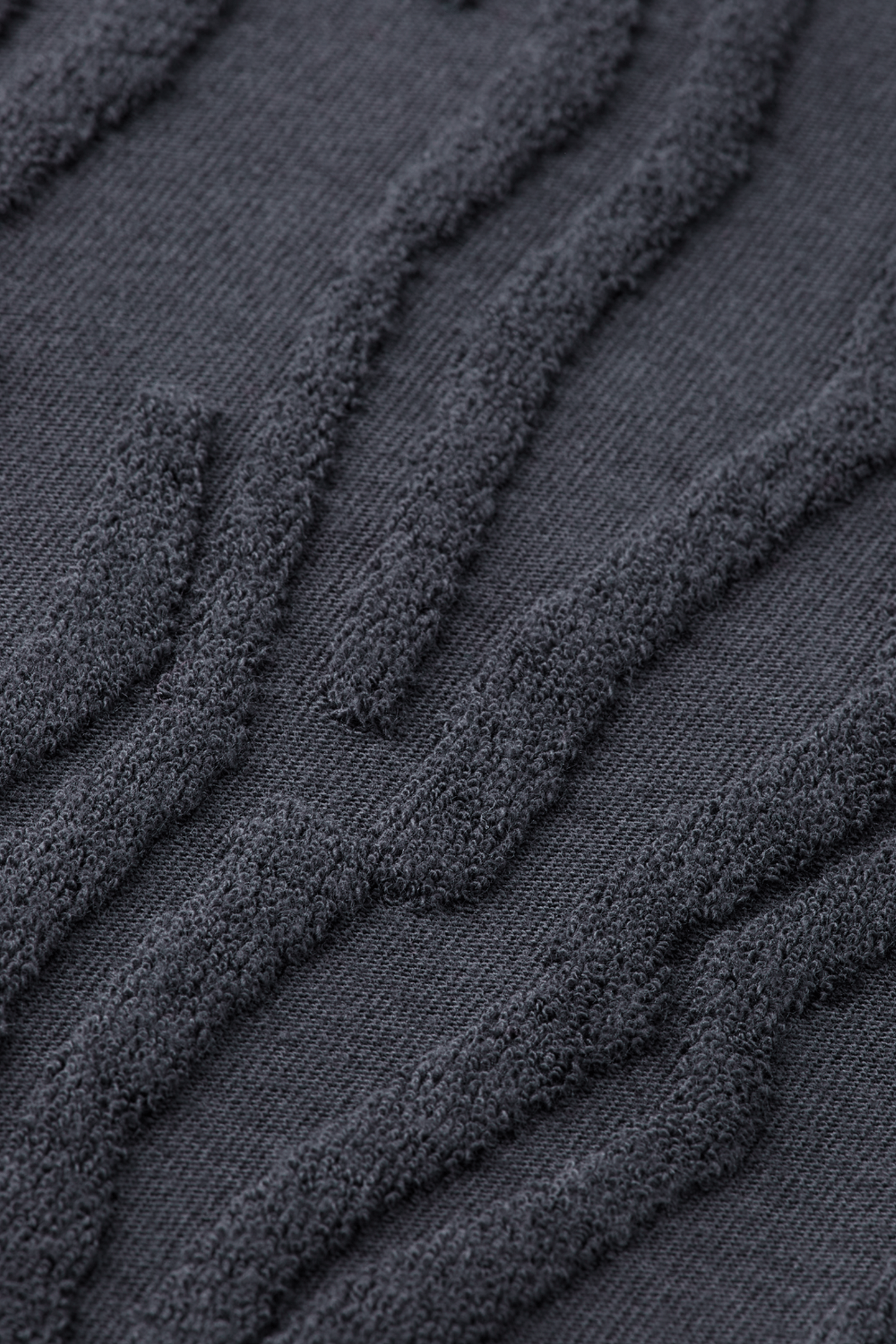 BOY TOWELLING JACQUARD POLO WASHED BLACK 3