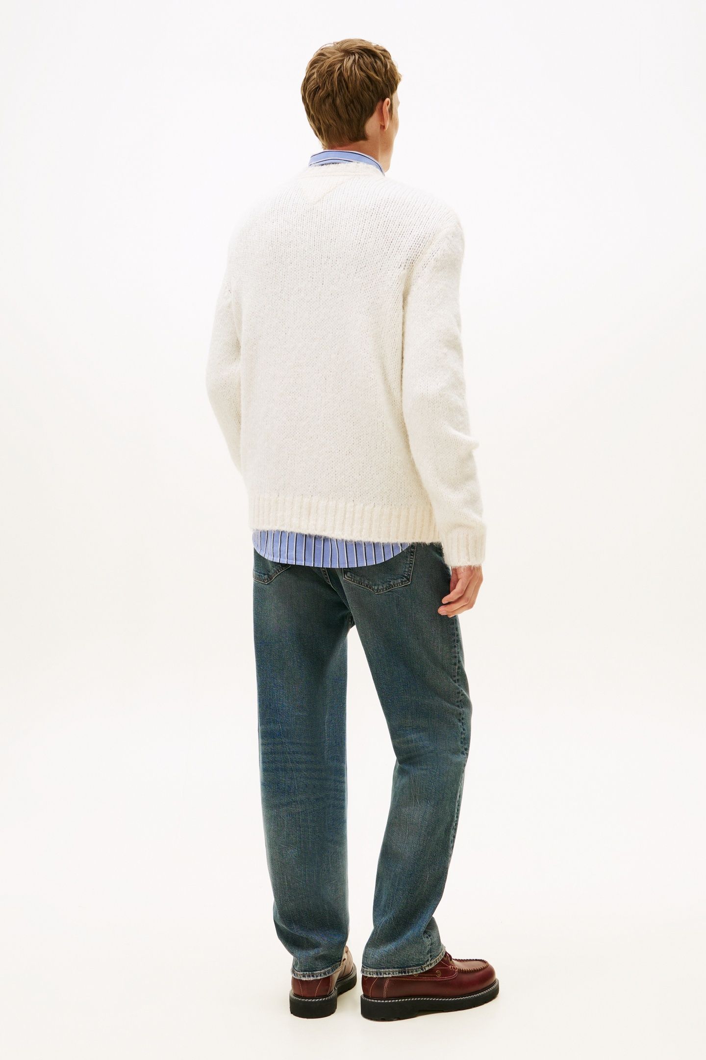 REGULAR COSY TEXTURED SWEATER ANCIENT WHITE 3