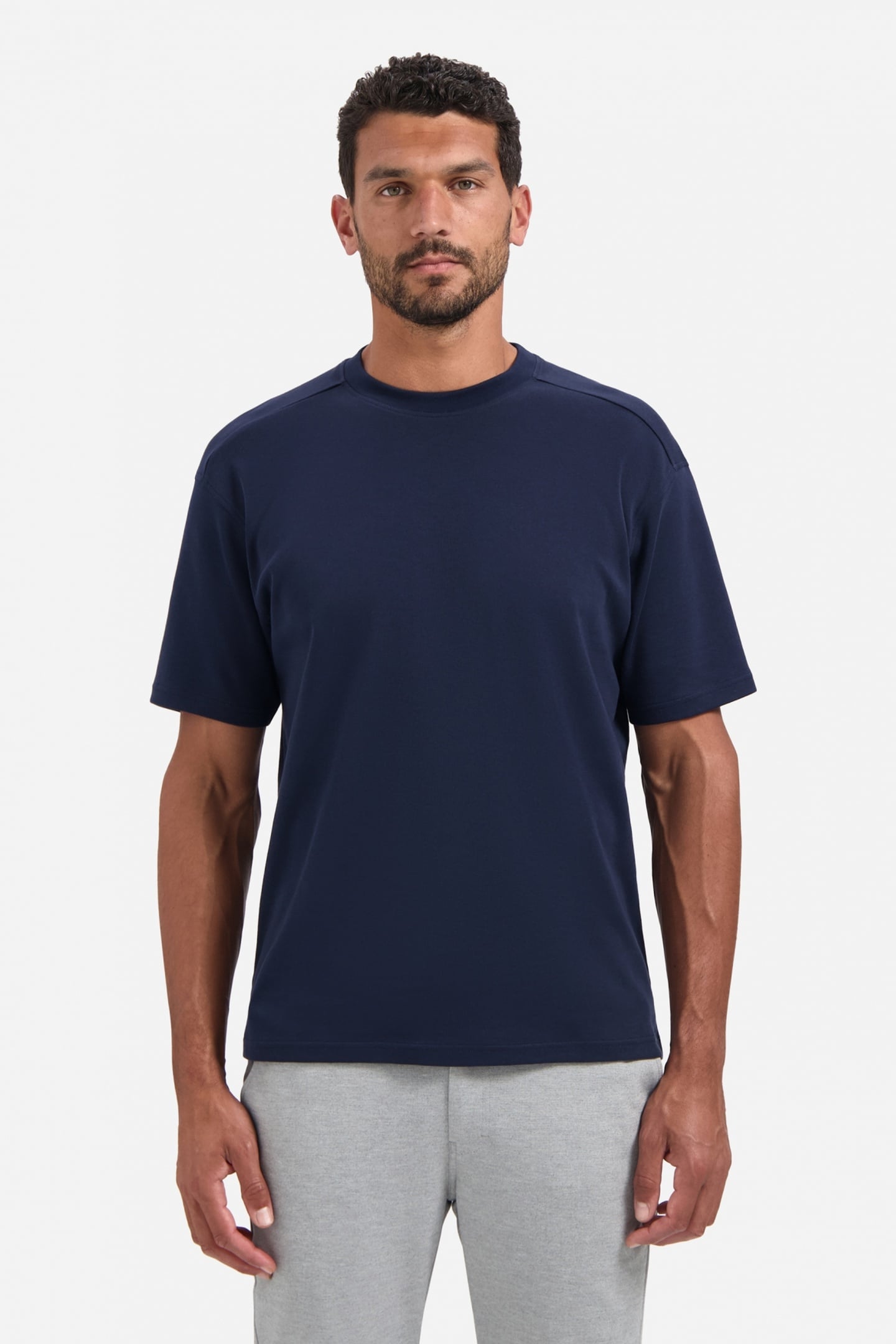 T-SHIRT CREWNECK SOLID HEAVY INTERLOCK NIGHT 2