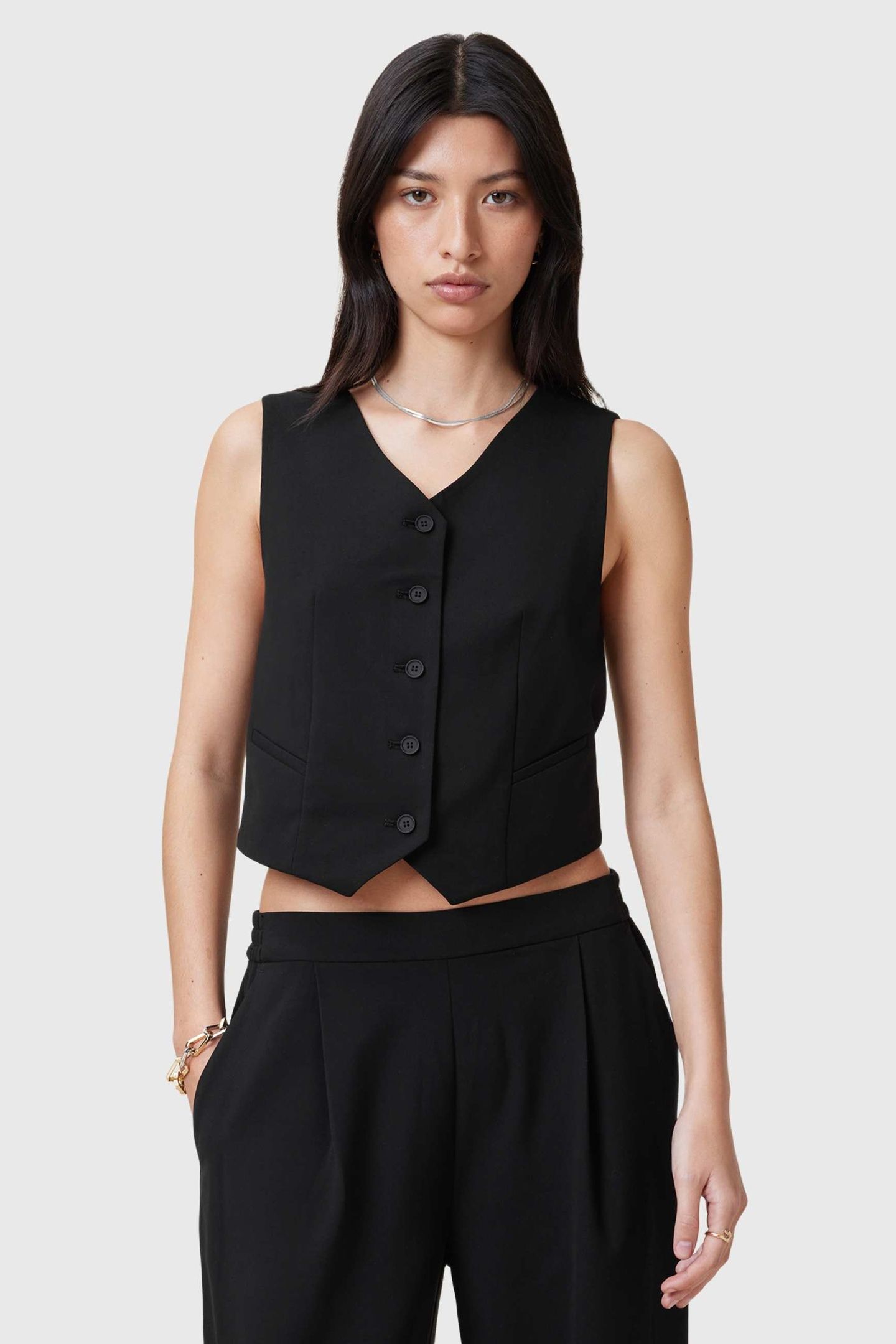 ALEIDA TRI WAISTCOAT BLACK 1