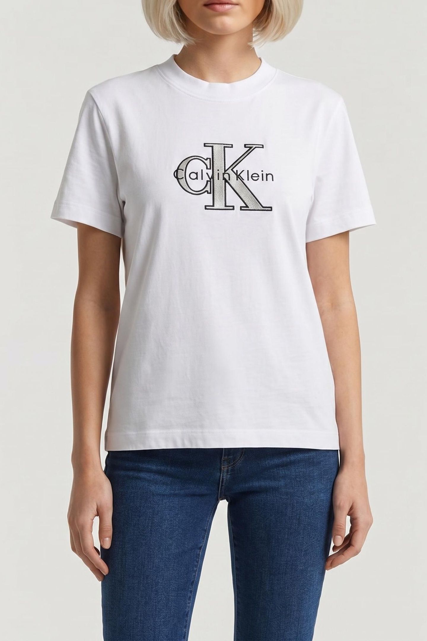 SS CLASSIC MONOLOGO TEE BRILLIANT WHITE 1