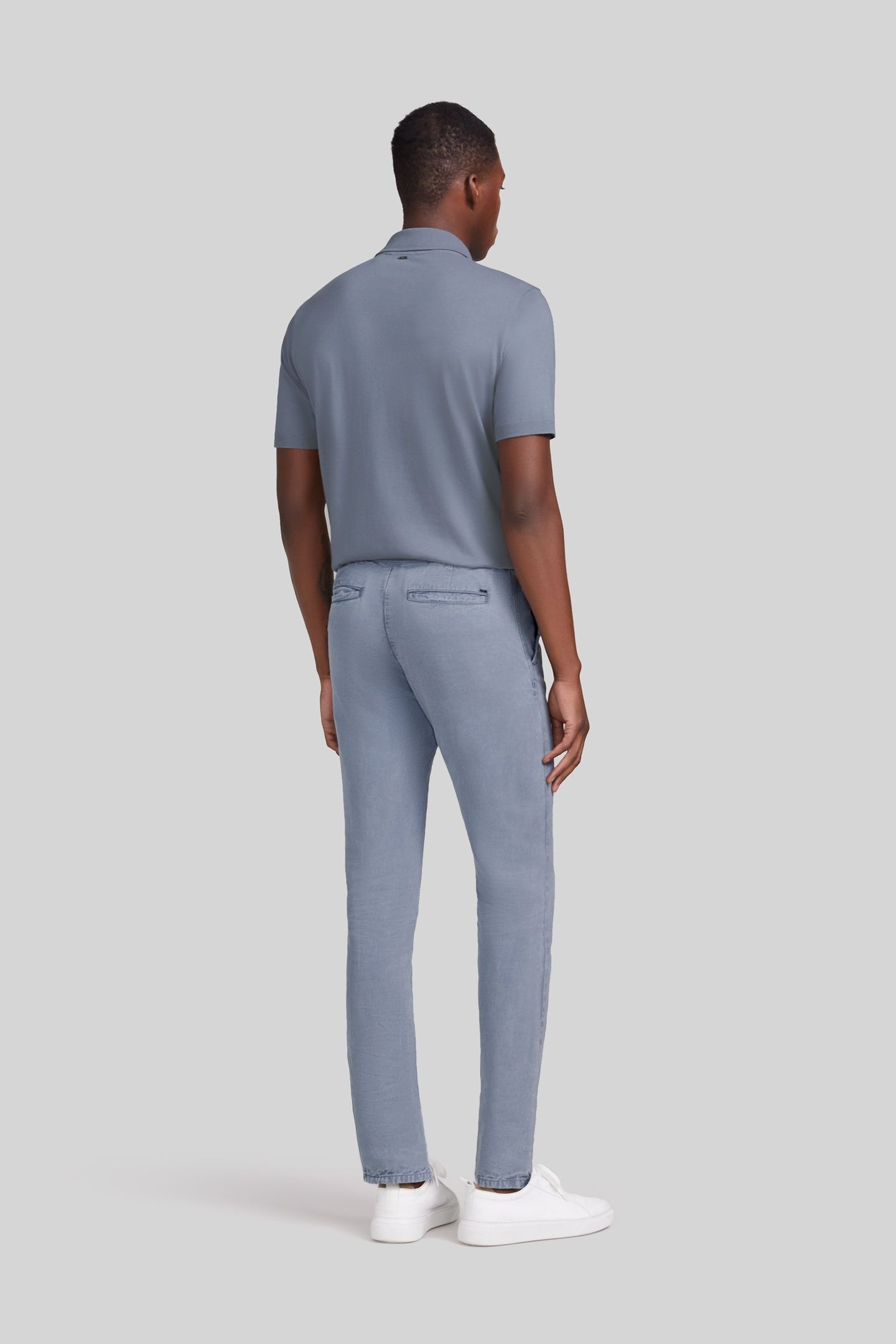 LIGHT BLUE LYOCELL® ELASTICATED WAIST JOGGERS 3