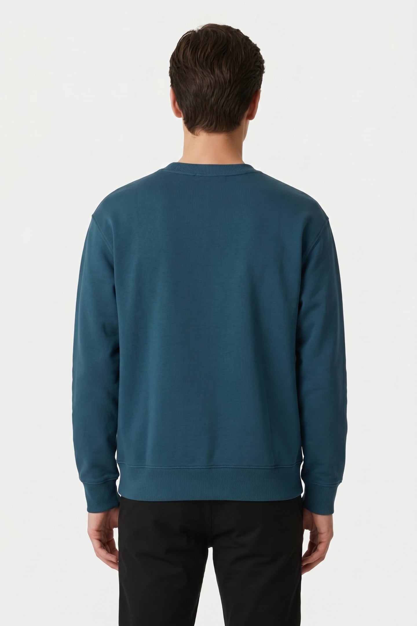 LS 350TERRY SWEATSHIRT NAVY TEAL 2