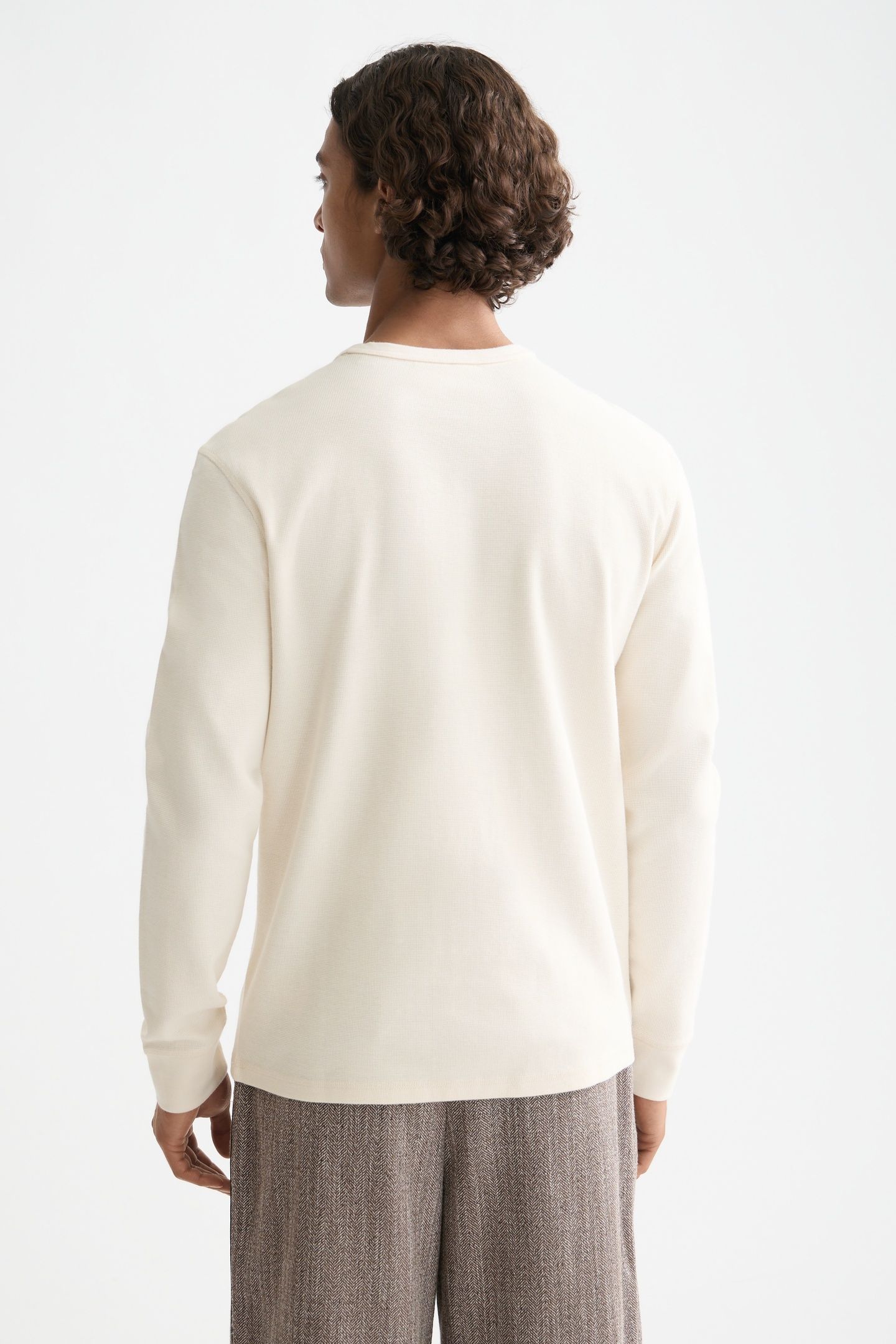 WAFFLE T-SHIRT LS EGGNOG 2