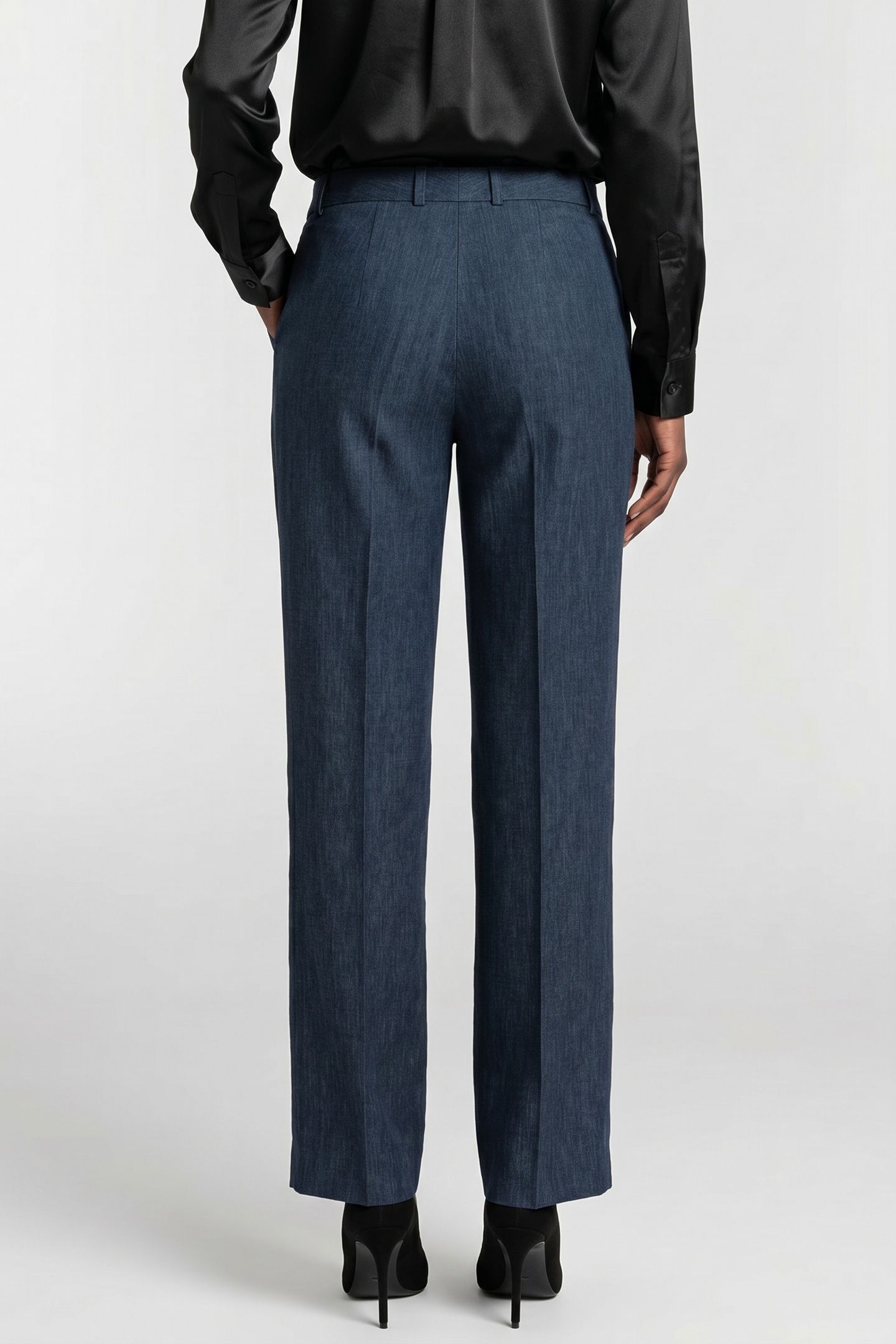 FRONT TROUSERS LINEN BLUE 2