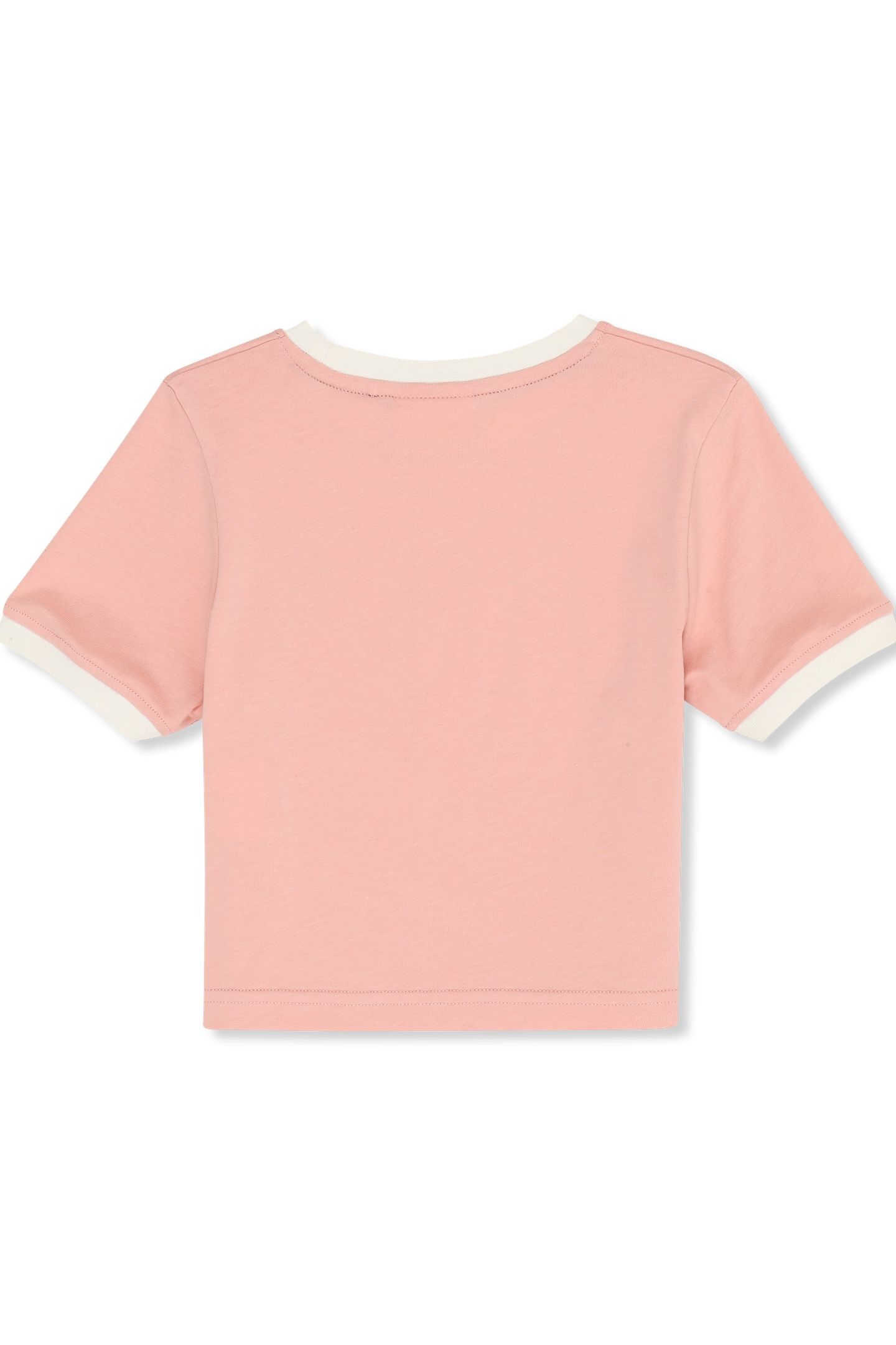PRATOLINO CROPPED RINGER T-SHIRT MELLOW ROSE-EGRET 2