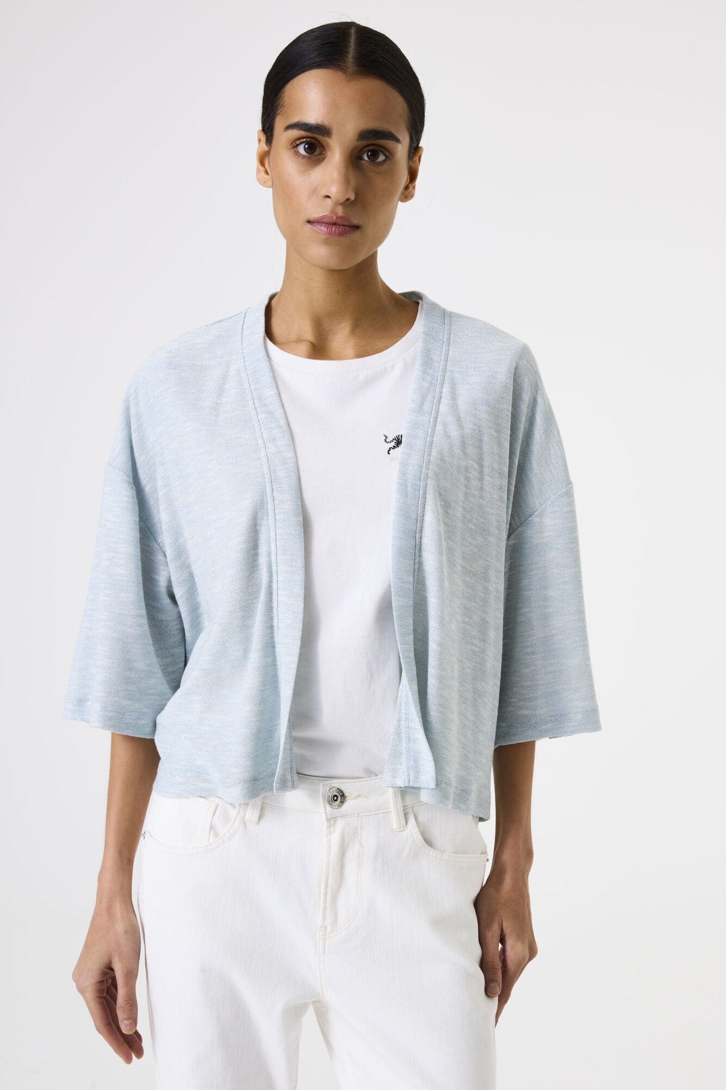 LADIES CARDIGAN BLUE WAVE 1