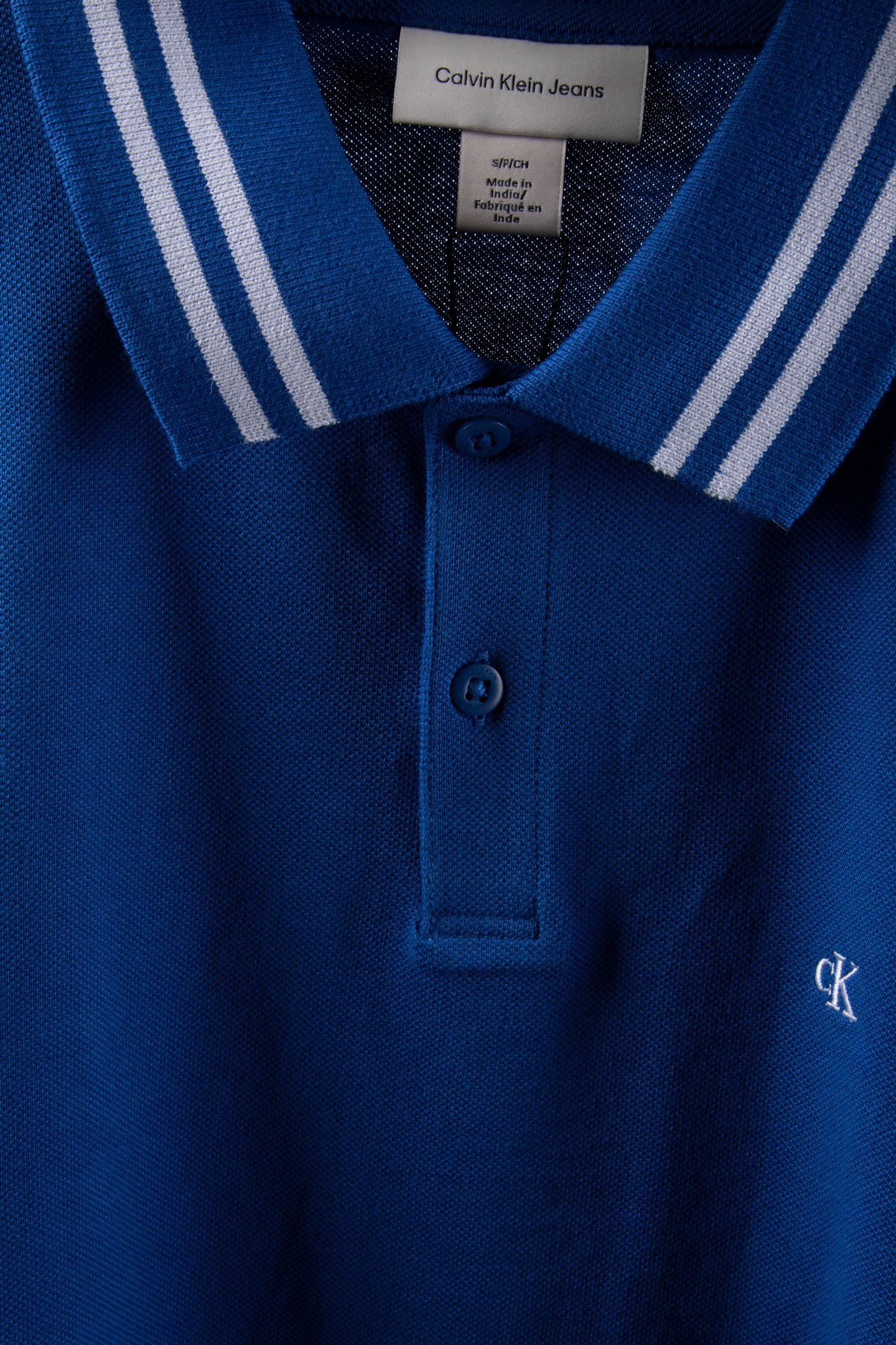 SS MONOGRAM PIQUE POLO CHASE BLUE 4