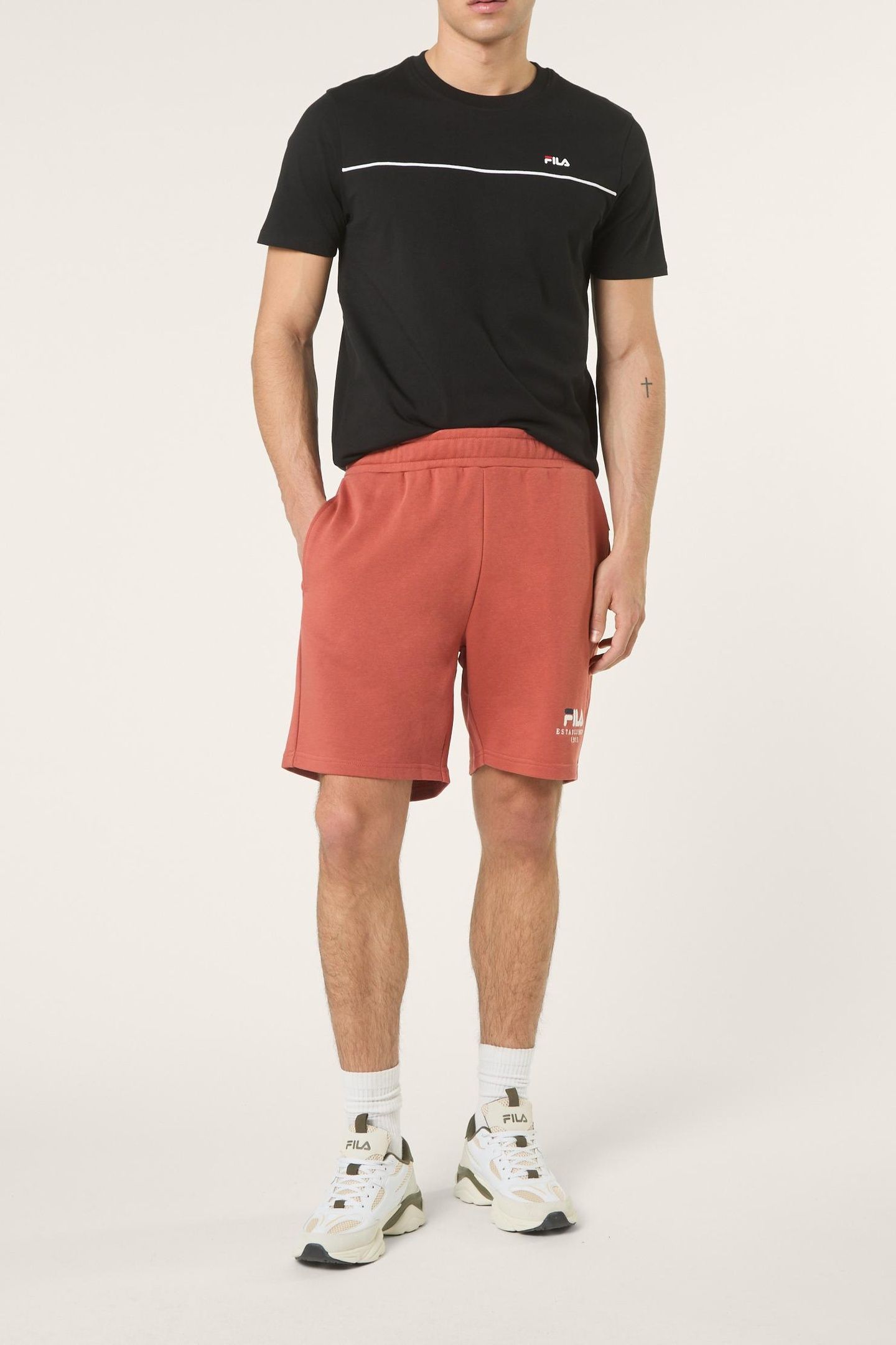 VALSERA REGULAR LOGO SWEAT SHORTS ETRUSCAN RED 2