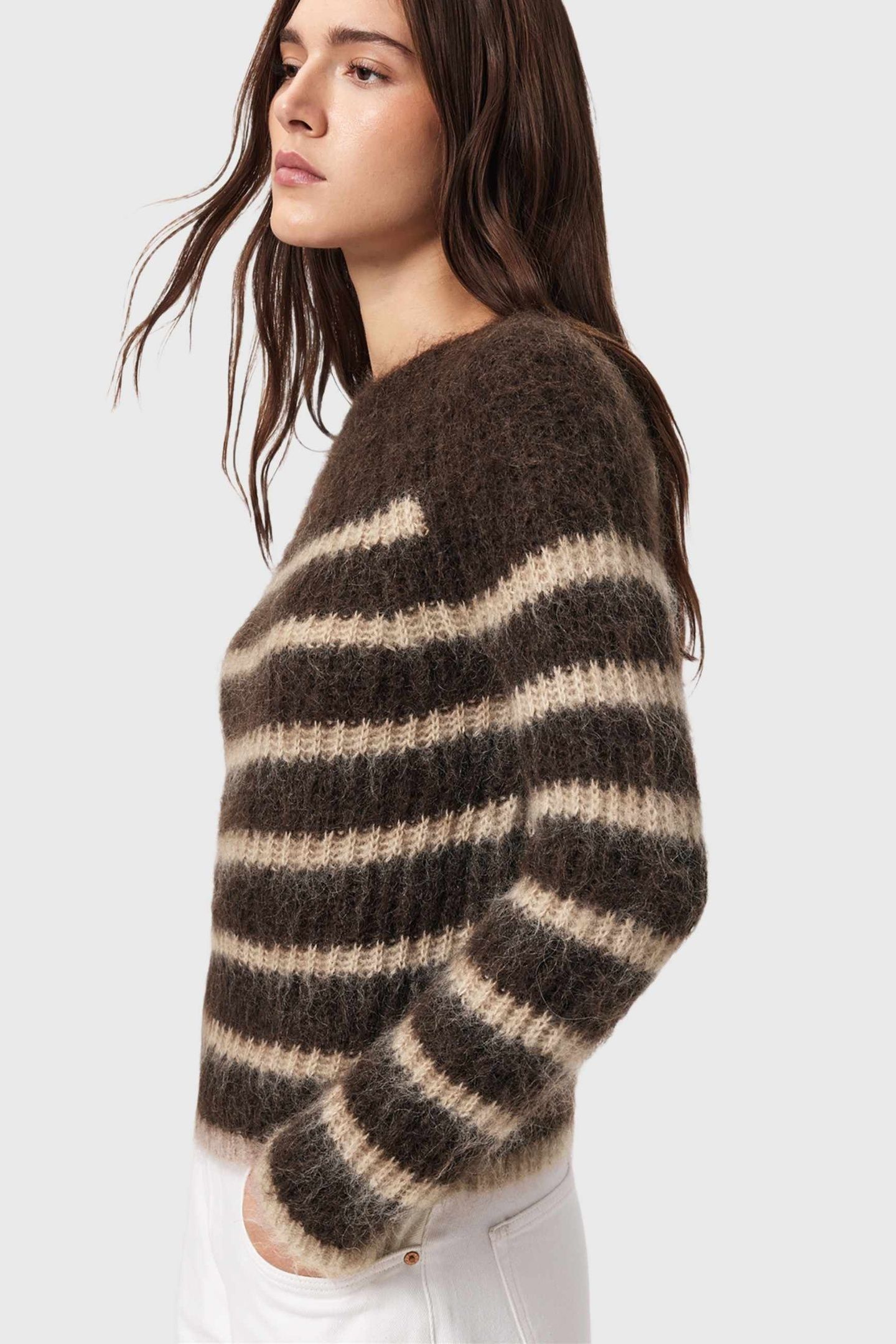 RIGA JUMPER BTTLE BROWN/BARLEY 5