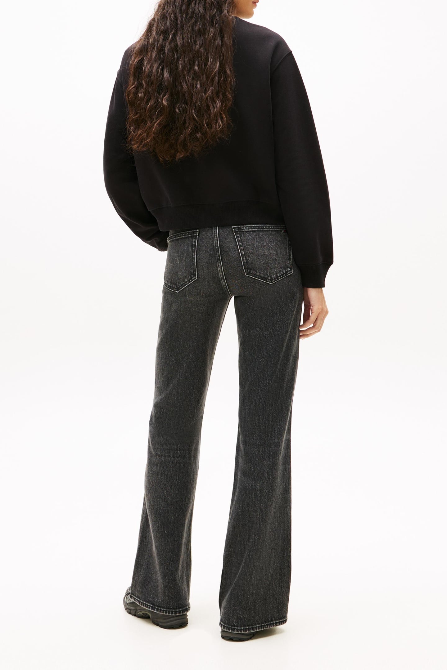 RELAXED CREW SWEATSHIRT BLACK 3