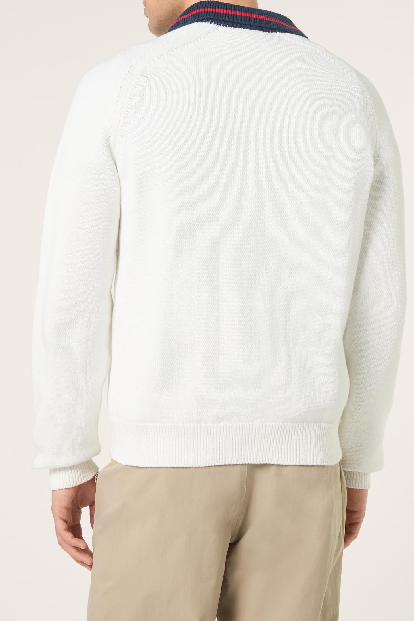 CARRAIA REGULAR ZIP THROUGH KNIT CARDIGAN EGRET 3